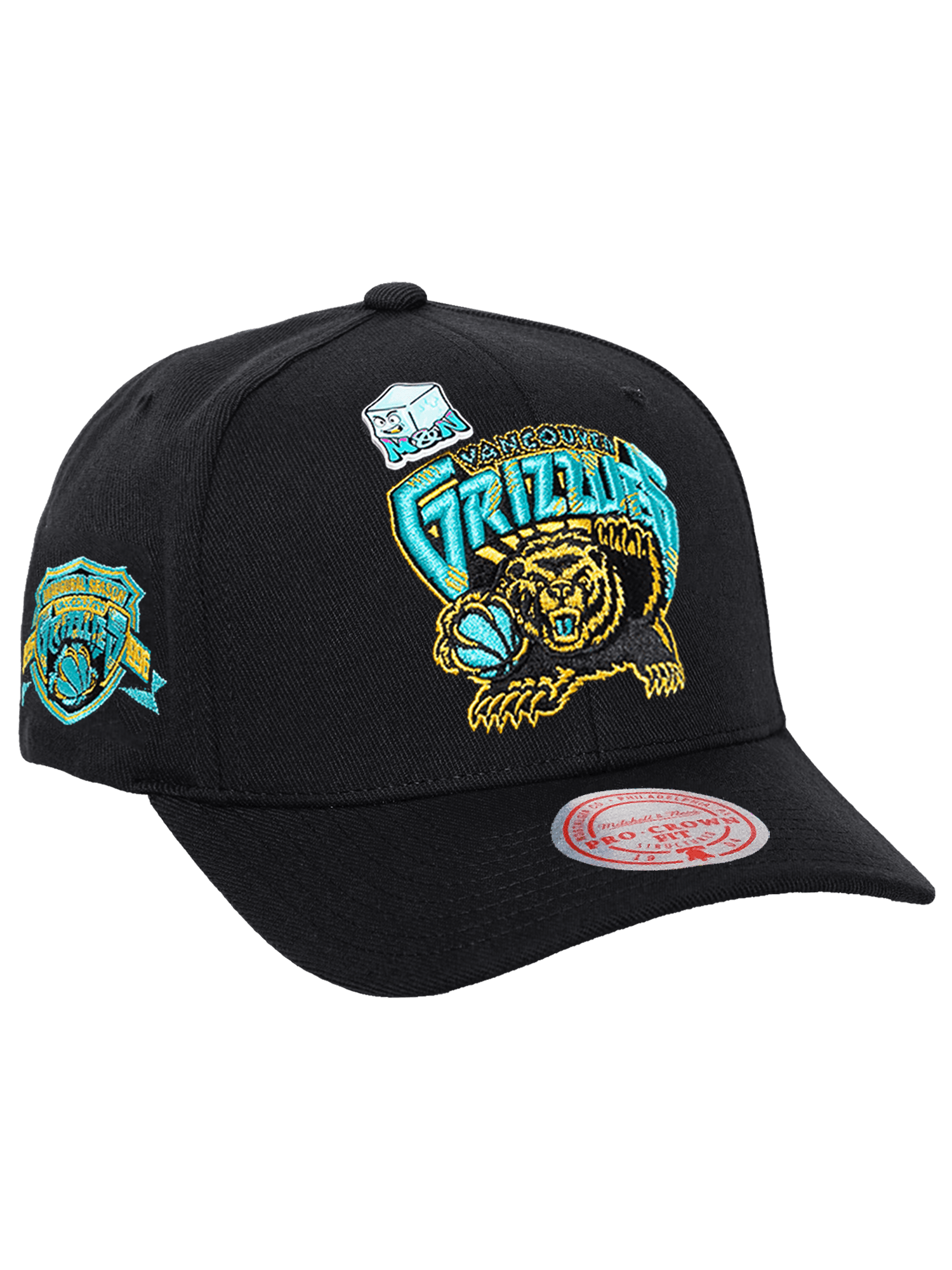 Memphis Grizzlies Mitchell & Ness NBA Ice Cold Pro Crown Snapback Hat - Black