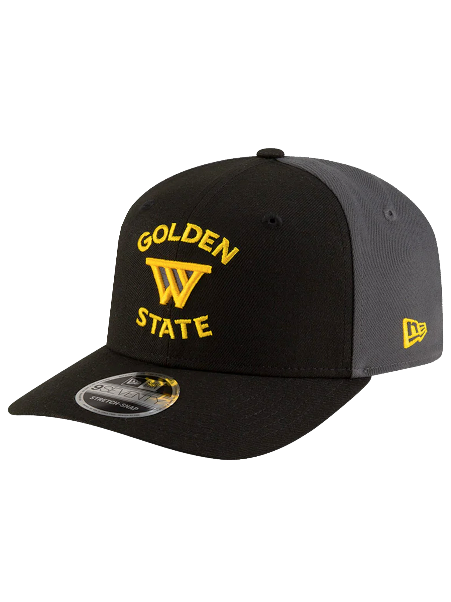 Golden State Warriors New Era NBA Statement 9SEVENTY Stretch Snapback Hat - Black