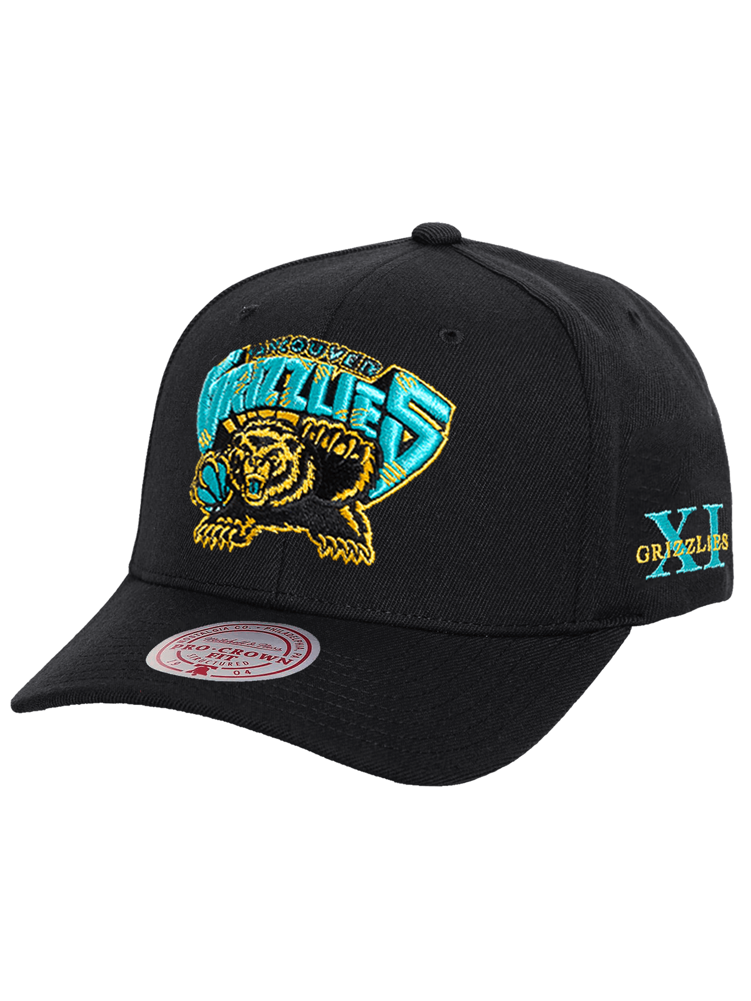 Memphis Grizzlies Mitchell & Ness NBA Ice Cold Pro Crown Snapback Hat - Black