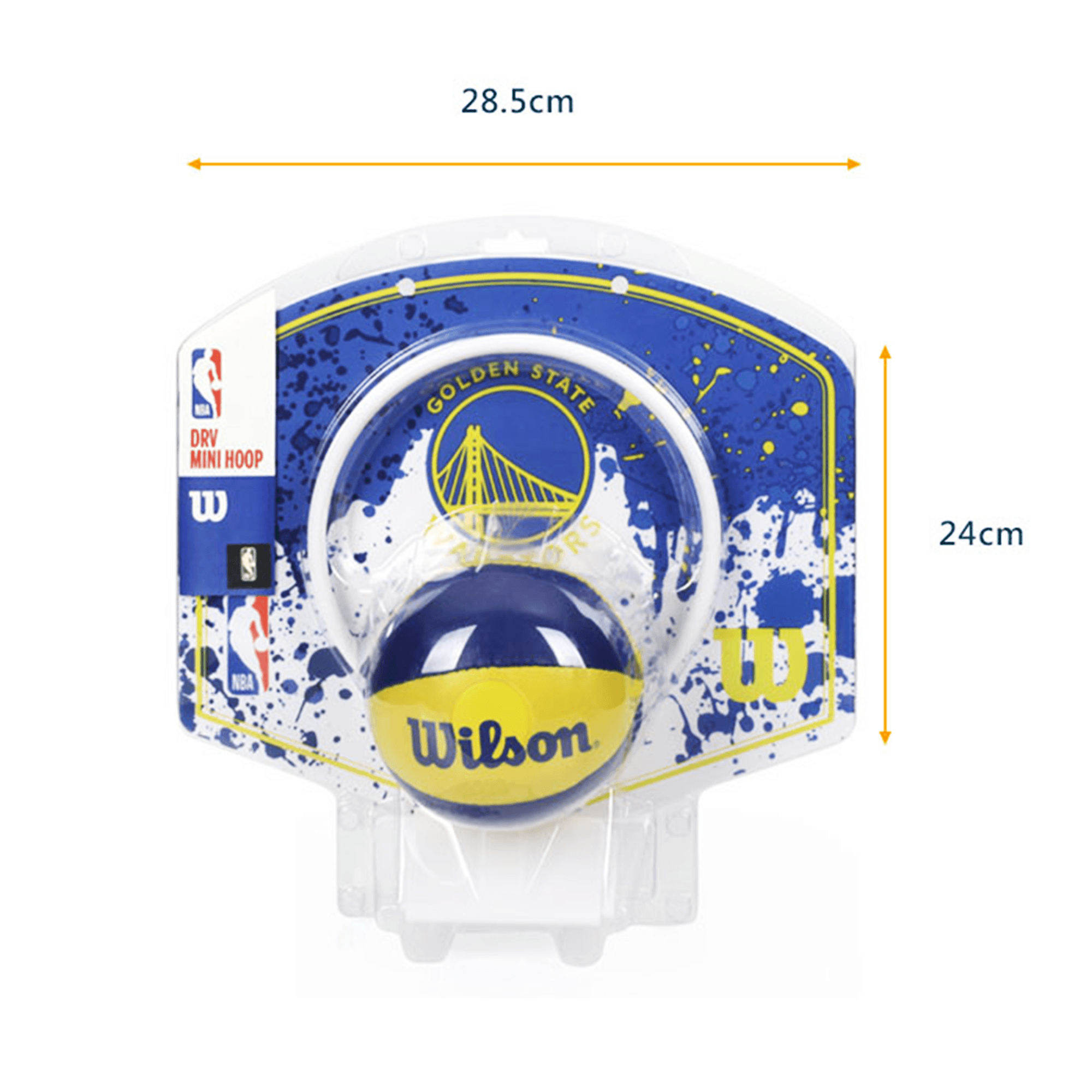 Golden State Warriors Wilson NBA Mini Hoop Indoor Basketball Backboard