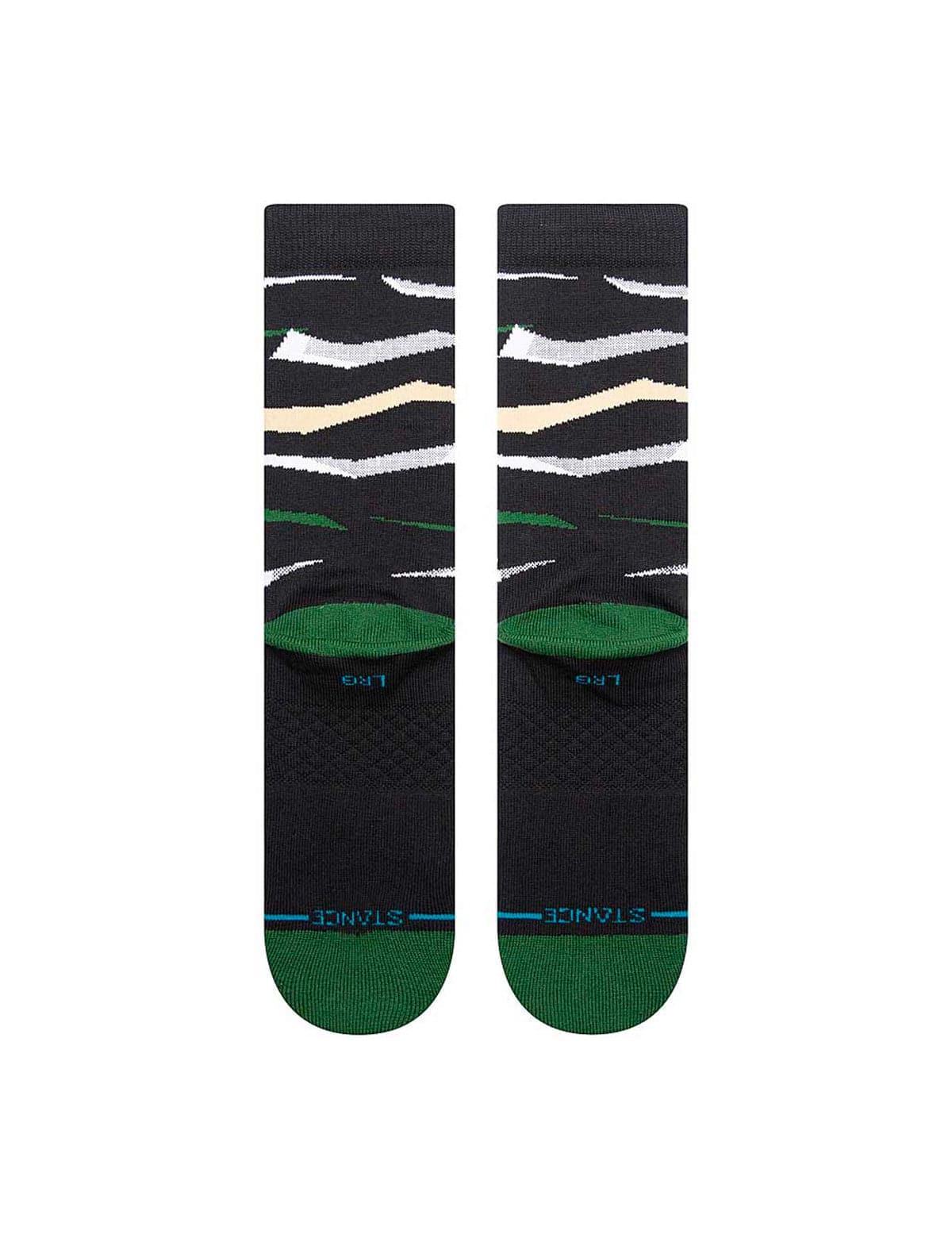 Giannis Antetokounmpo Milwaukee Bucks Stance NBA Faxed Crew Socks - Black