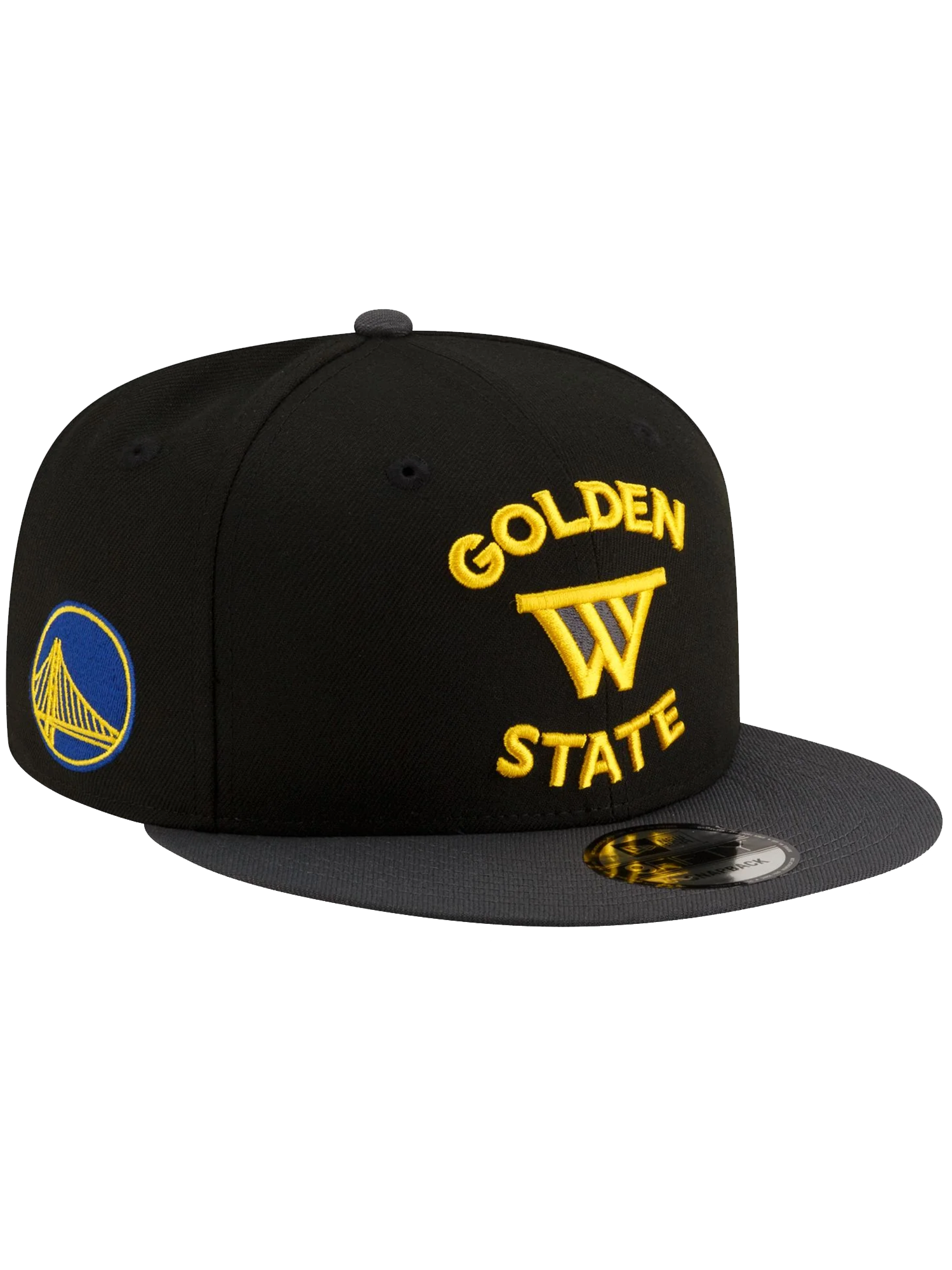 Golden State Warriors New Era NBA Statement 9FIFTY Snapback Hat - Black