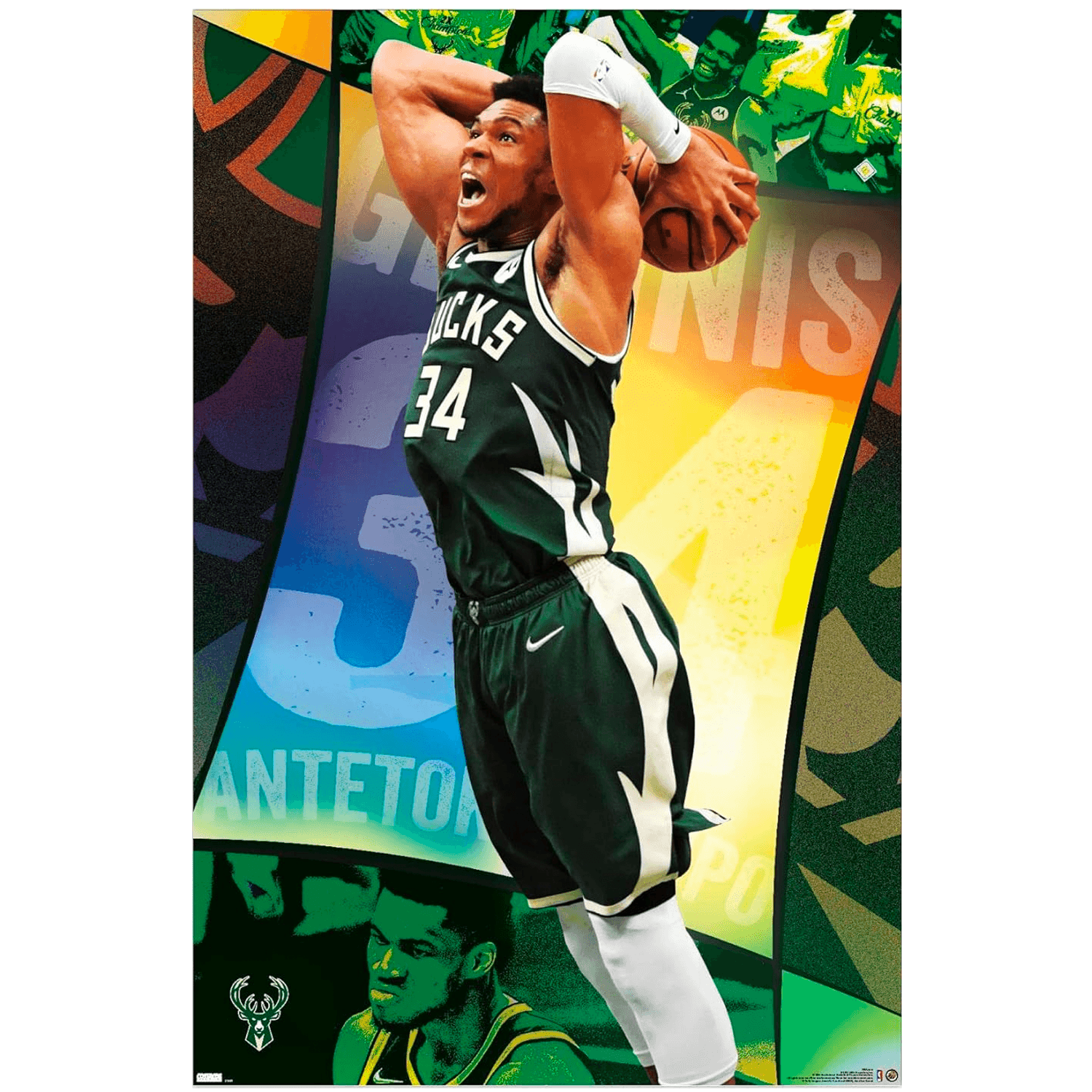 Giannis Antetokounmpo Milwaukee Bucks Trends NBA 61 x 91.5cm Poster