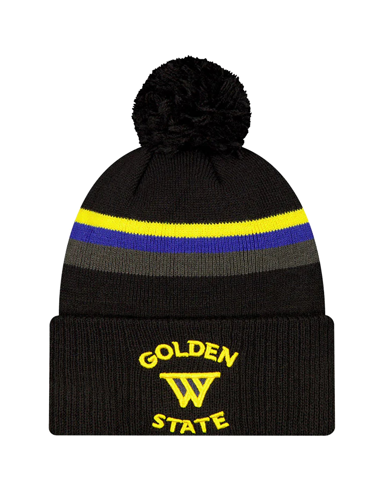 Golden State Warriors New Era NBA Statement Knit Beanie - Black