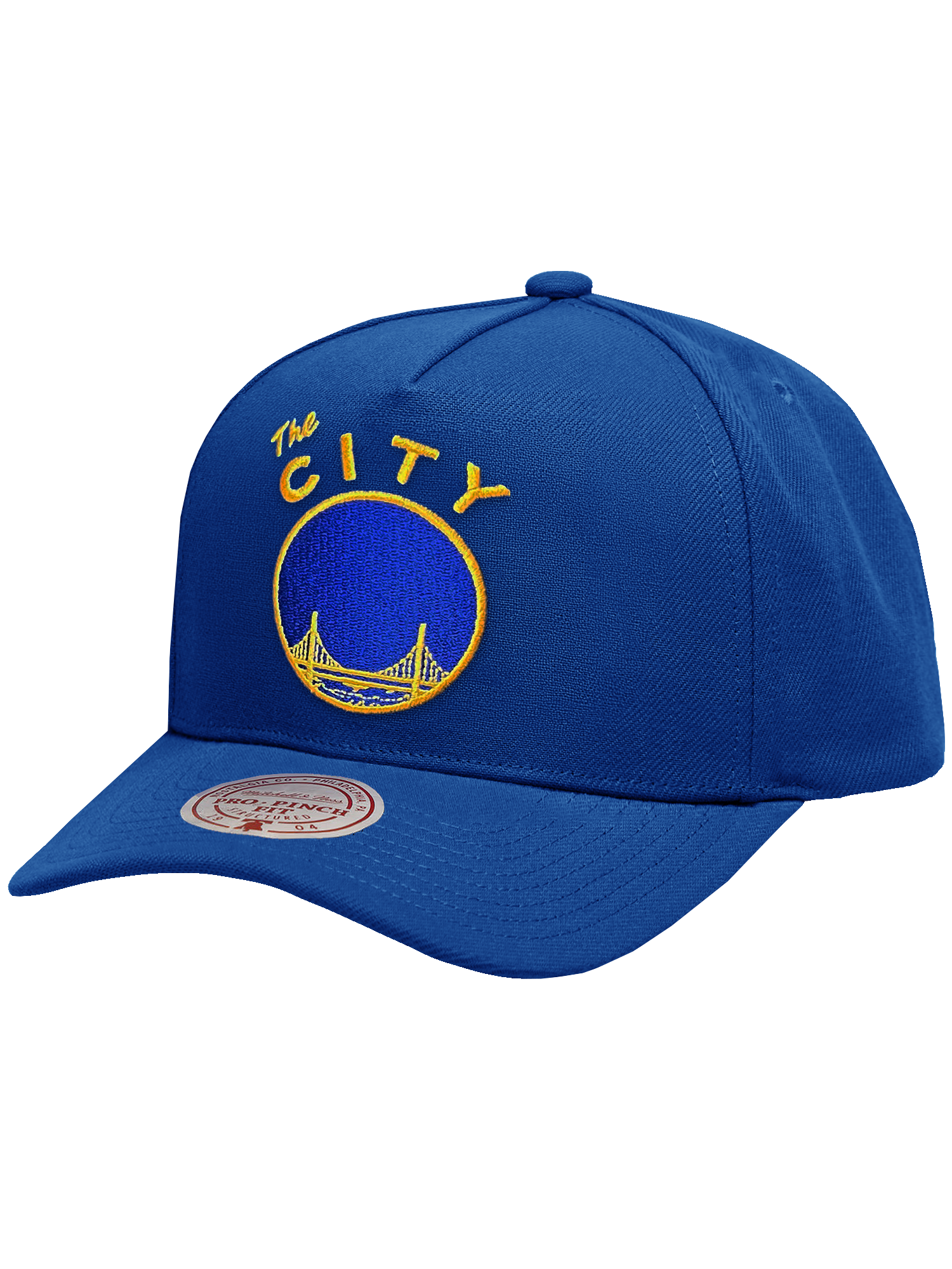 Golden State Warriors Mitchell & Ness NBA HWC Pro Pinch Snapback Hat - Blue