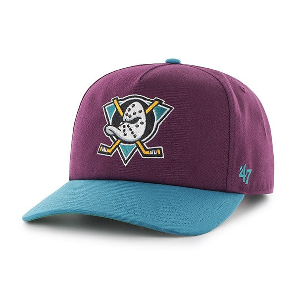 Anaheim Mighty Ducks '47 NHL 2T Nantasket Pre-Curved Snapback Hat - Plum