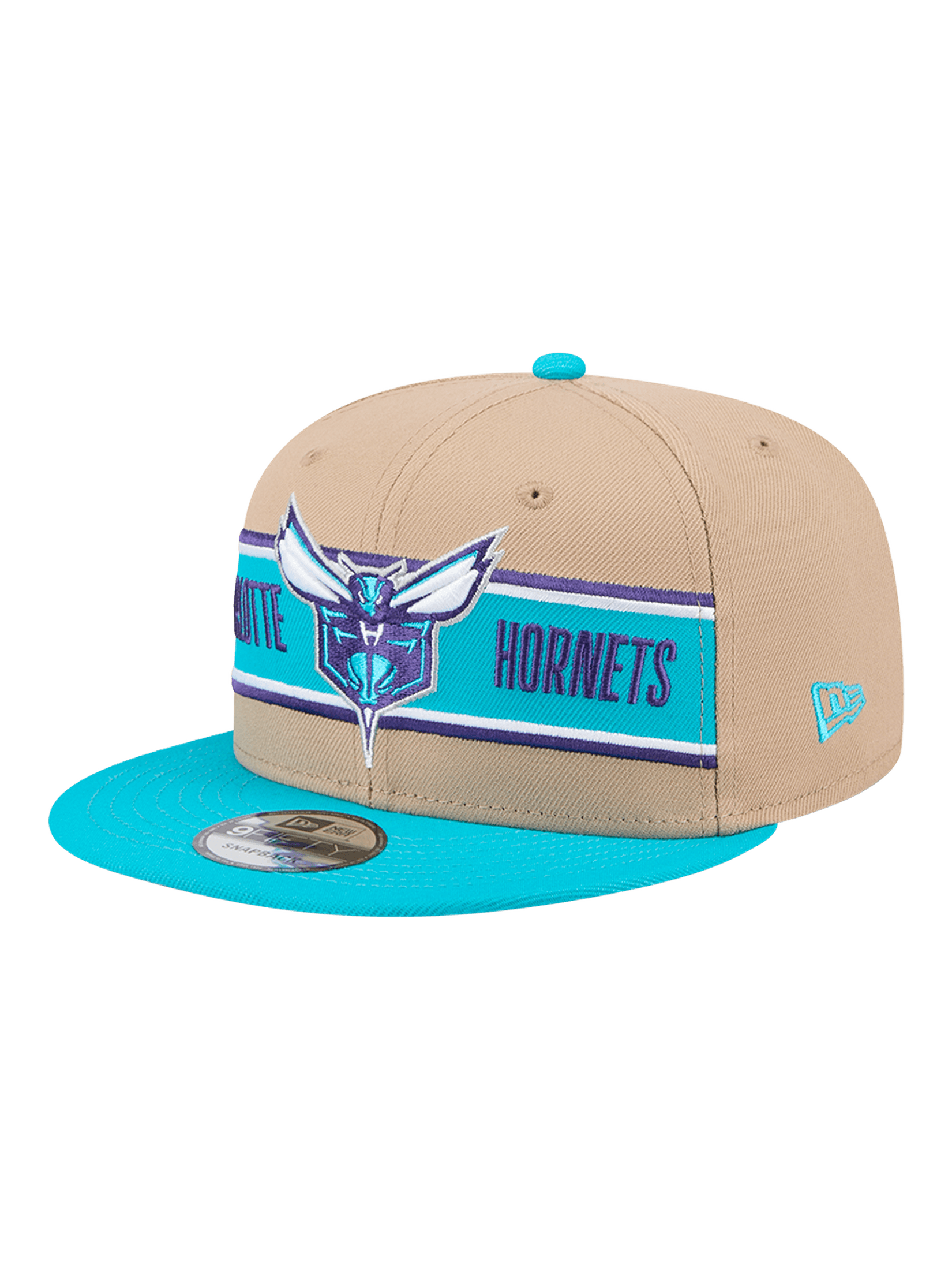 Youths Charlotte Hornets New Era NBA 24 Draft 9FIFTY Snapback Hat - Tan