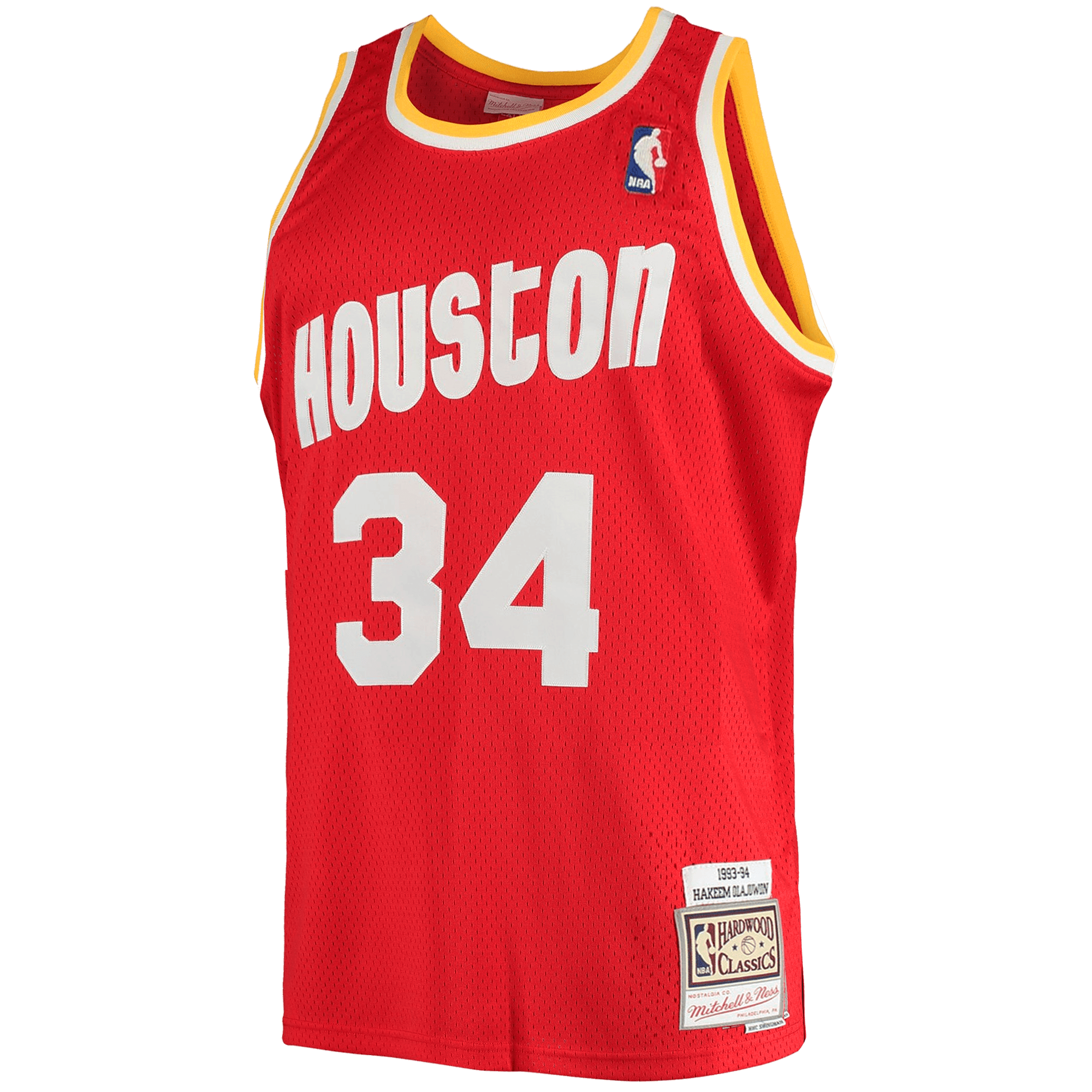 Hakeem Olajuwon Houston Rockets Mitchell & Ness NBA 93-94 Swingman Jersey - Red