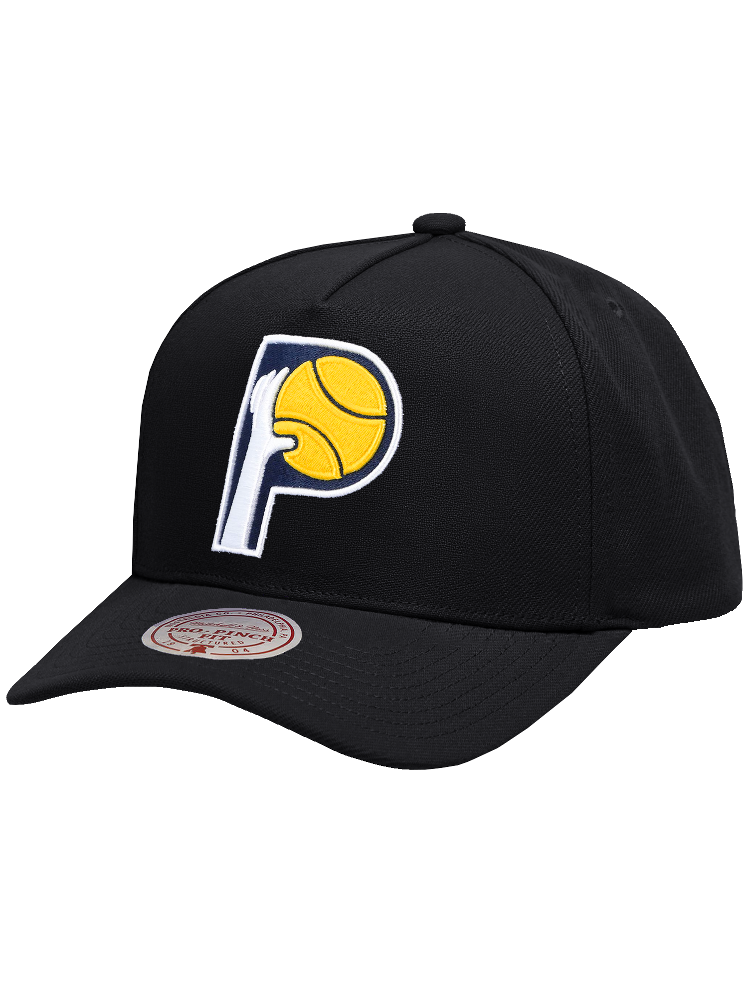 Indiana Pacers Mitchell & Ness NBA HWC Pro Pinch Snapback Hat - Black