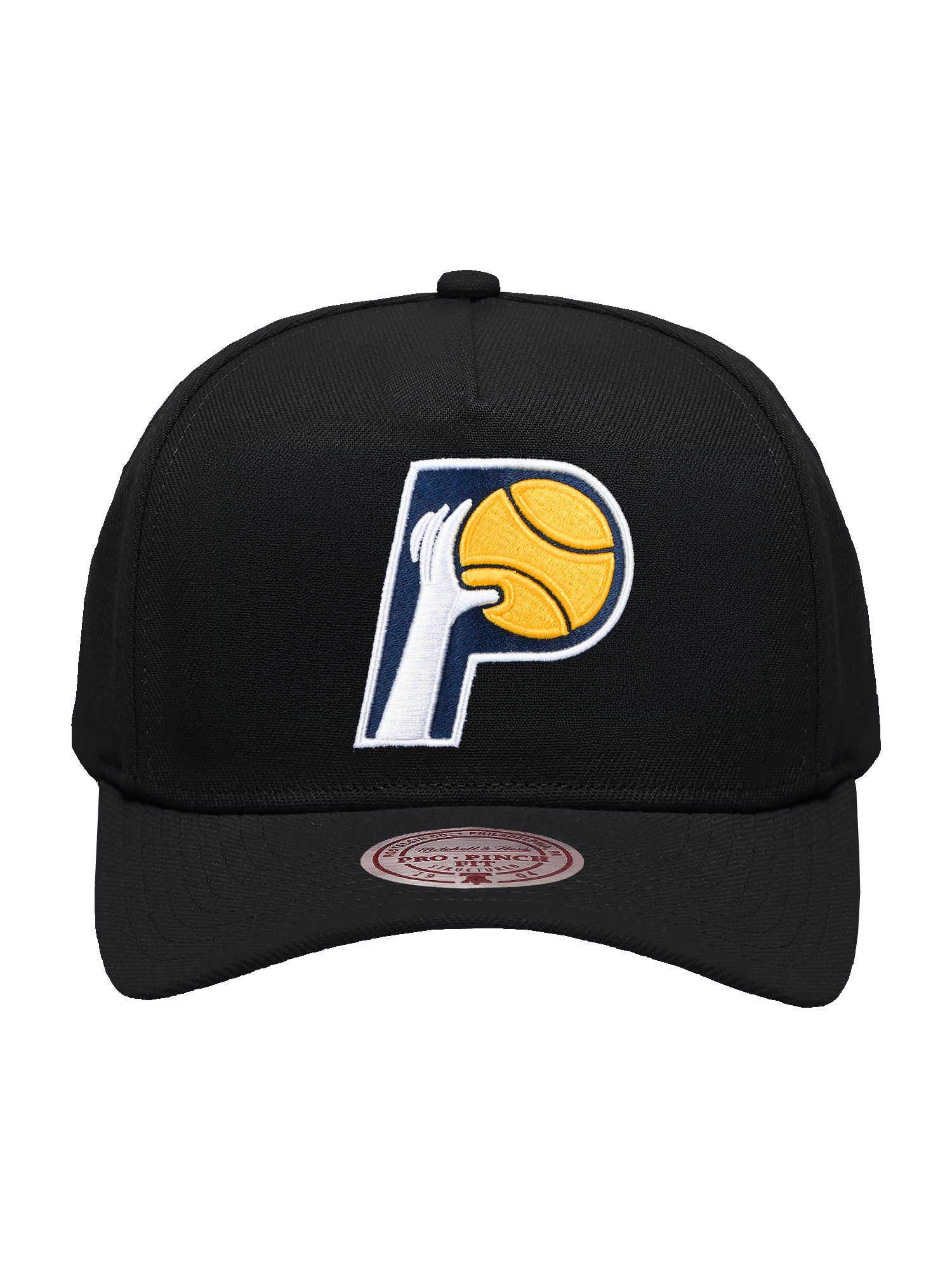 Indiana Pacers Mitchell & Ness NBA HWC Pro Pinch Snapback Hat - Black