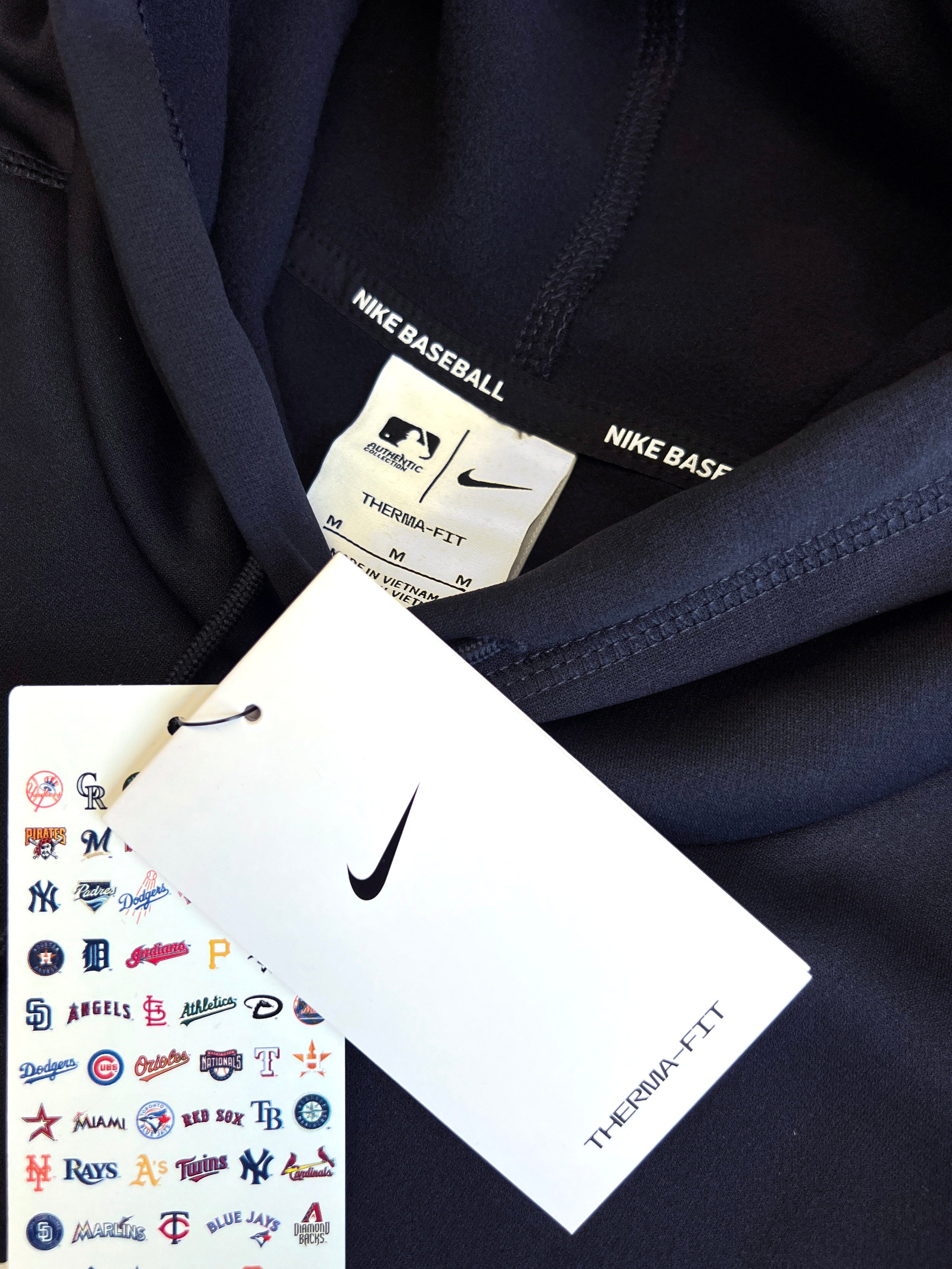 New York Yankees Nike MLB AC Practise Performance Hoodie Jumper - Navy