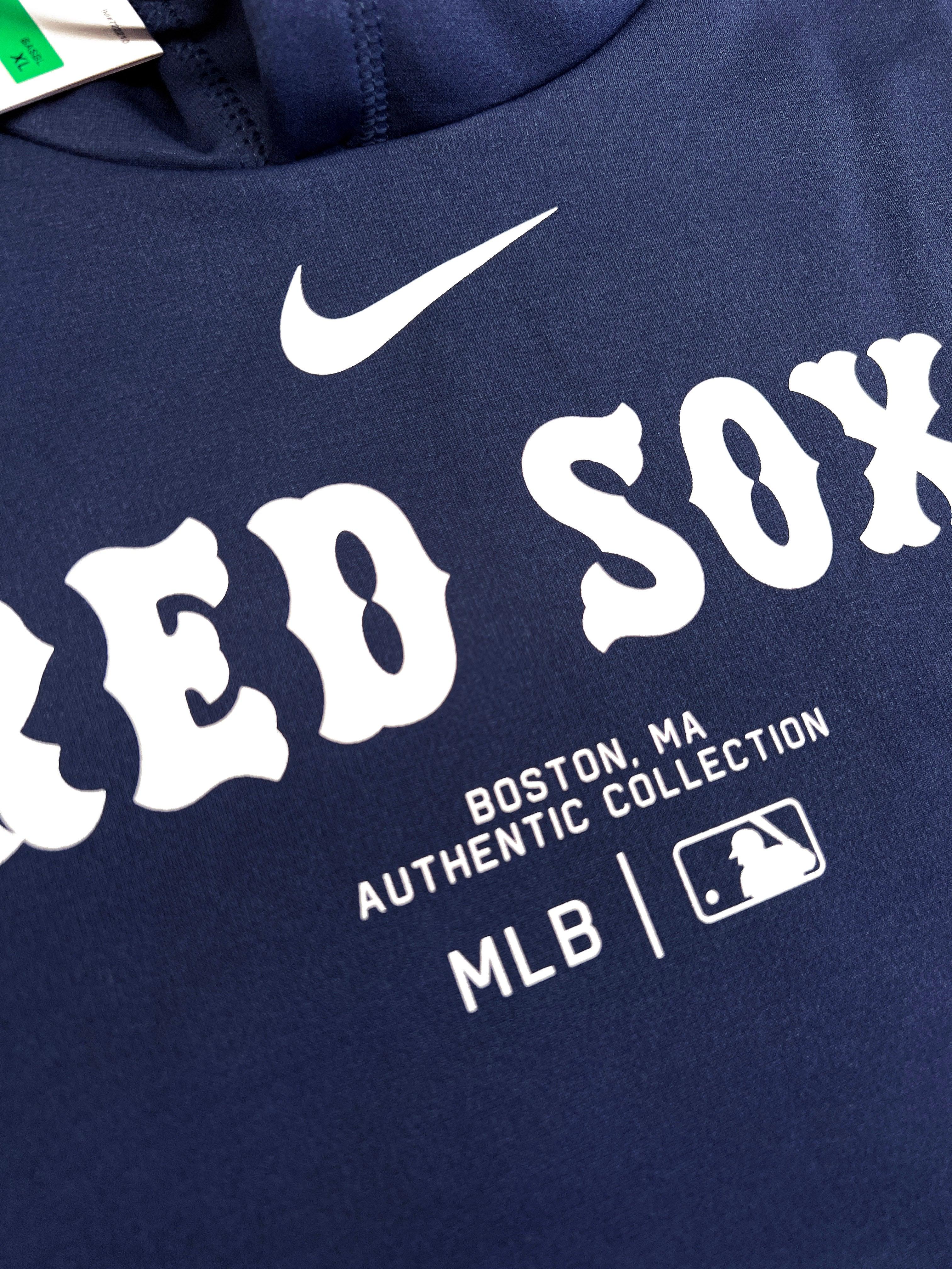 Boston Red Sox Nike MLB AC Practise Performance Hoodie Jumper - Navy