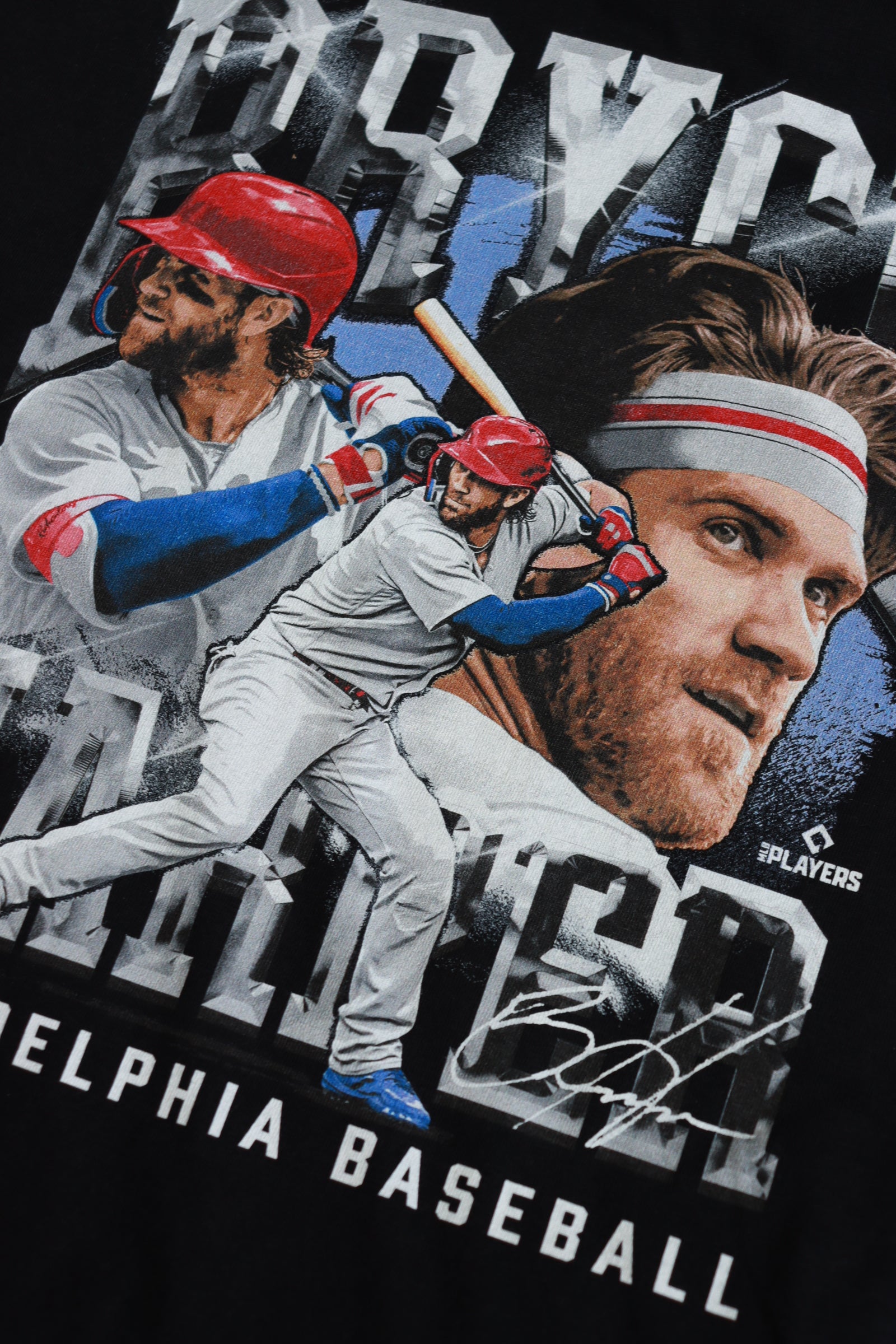 Bryce Harper Philadelphia Phillies 500 Level MLB Homage Hoodie Jumper - Black