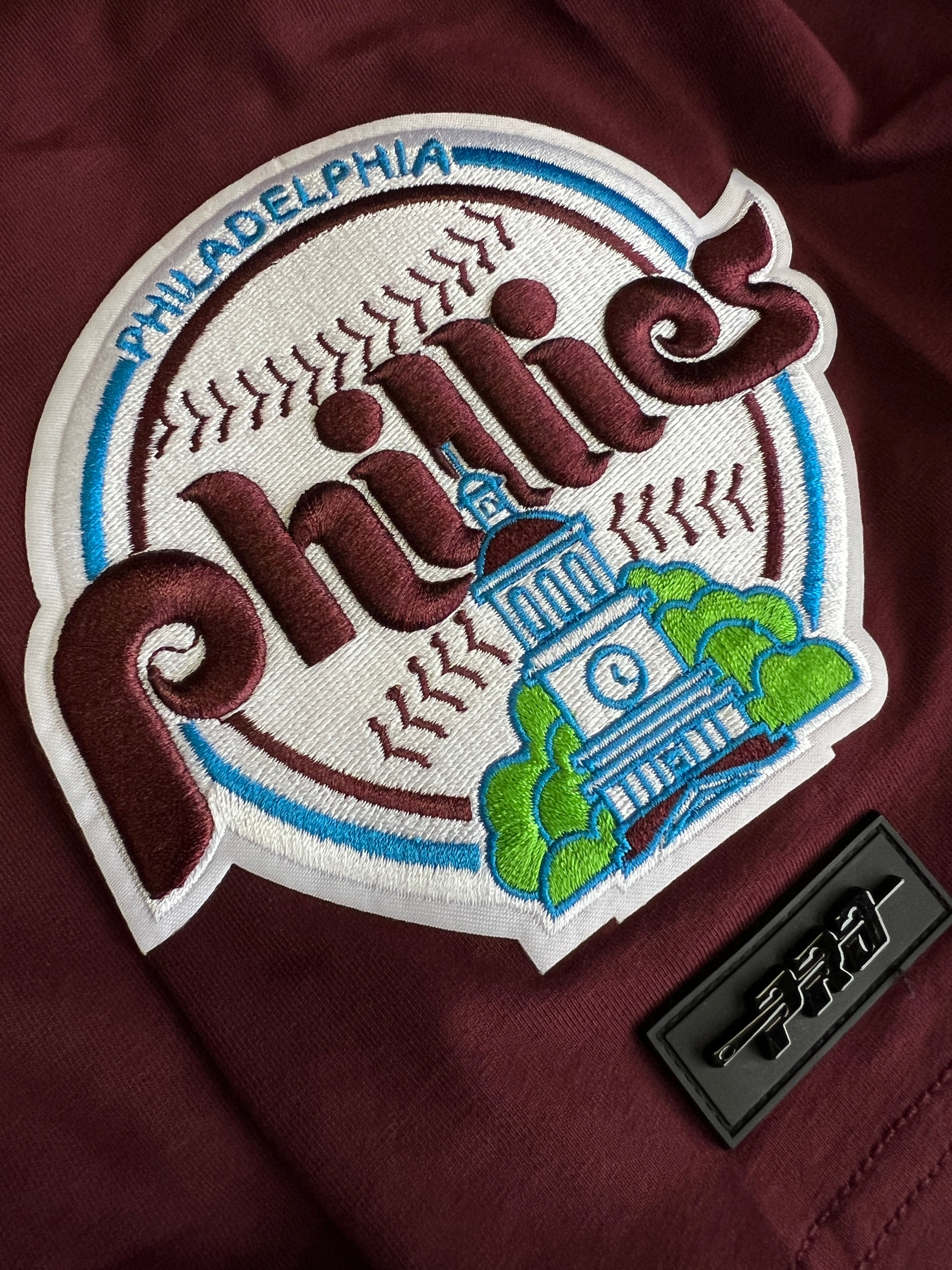 Philadelphia Phillies Pro Standard MLB Classic Chenille T-Shirt - Wine