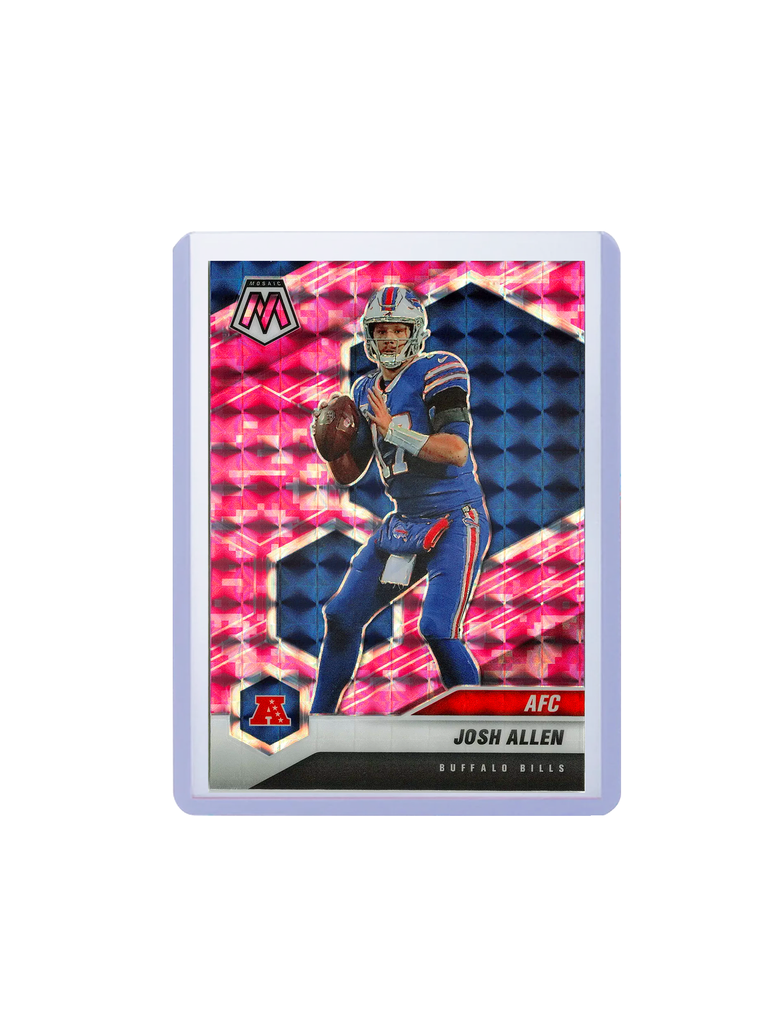 Josh Allen Buffalo Bills Panini NFL Mosaic 21 Pink Camo Card