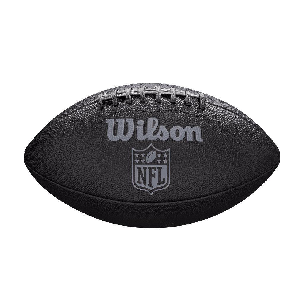 Youths Wilson NFL Jet Black Junior Composite Football Ball - Black