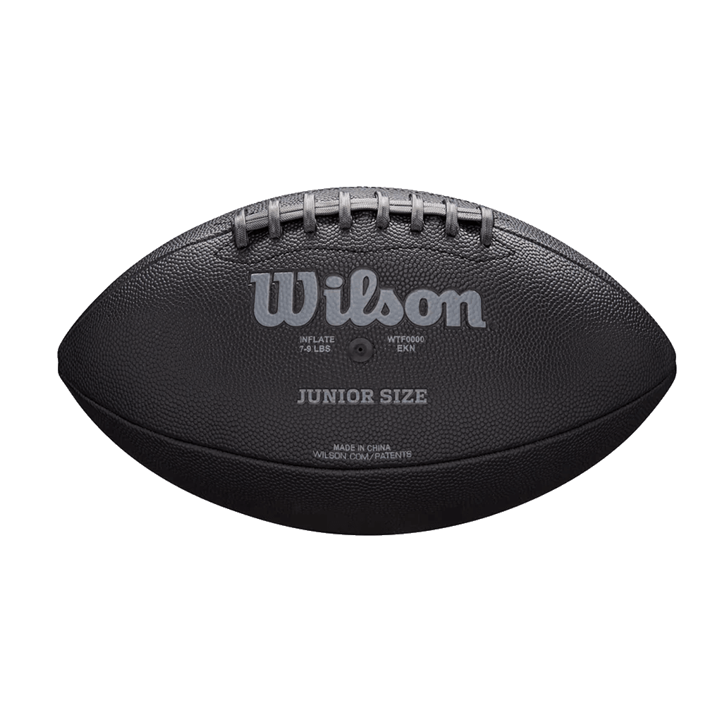 Youths Wilson NFL Jet Black Junior Composite Football Ball - Black