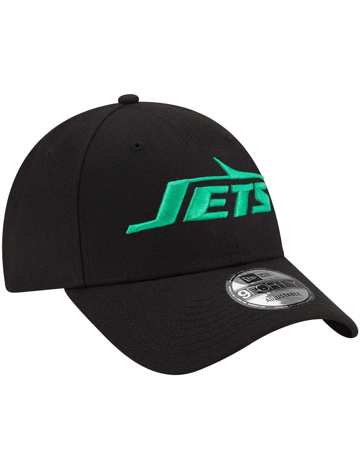 New York Jets New Era NFL Wordmark 9FORTY Snapback Hat - Black