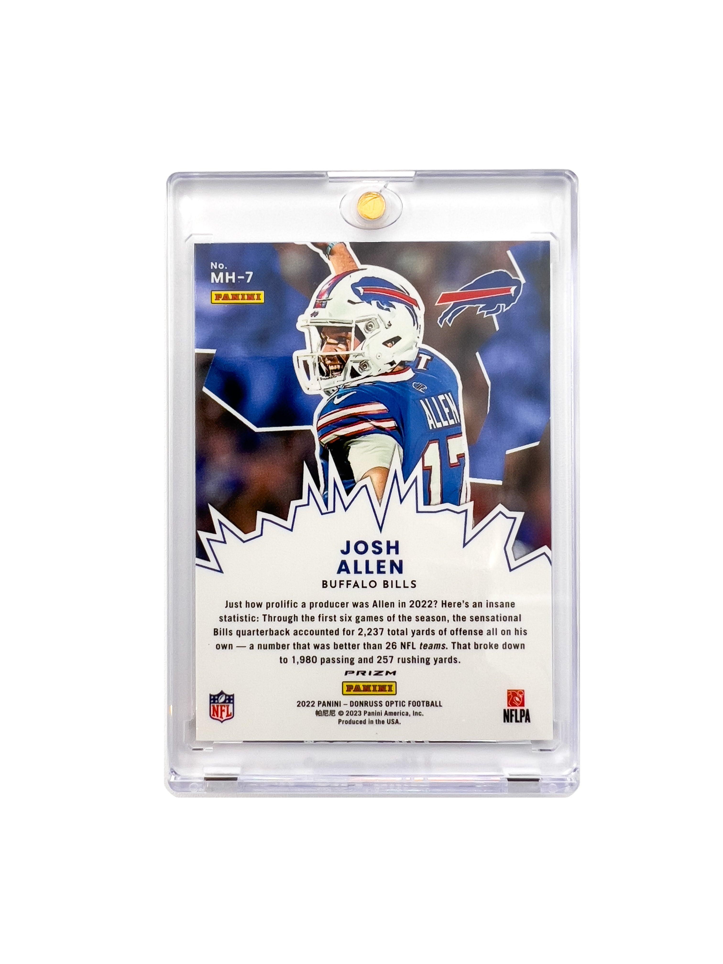 Josh Allen Buffalo Bills Panini NFL Optic 22 My House Holo Card