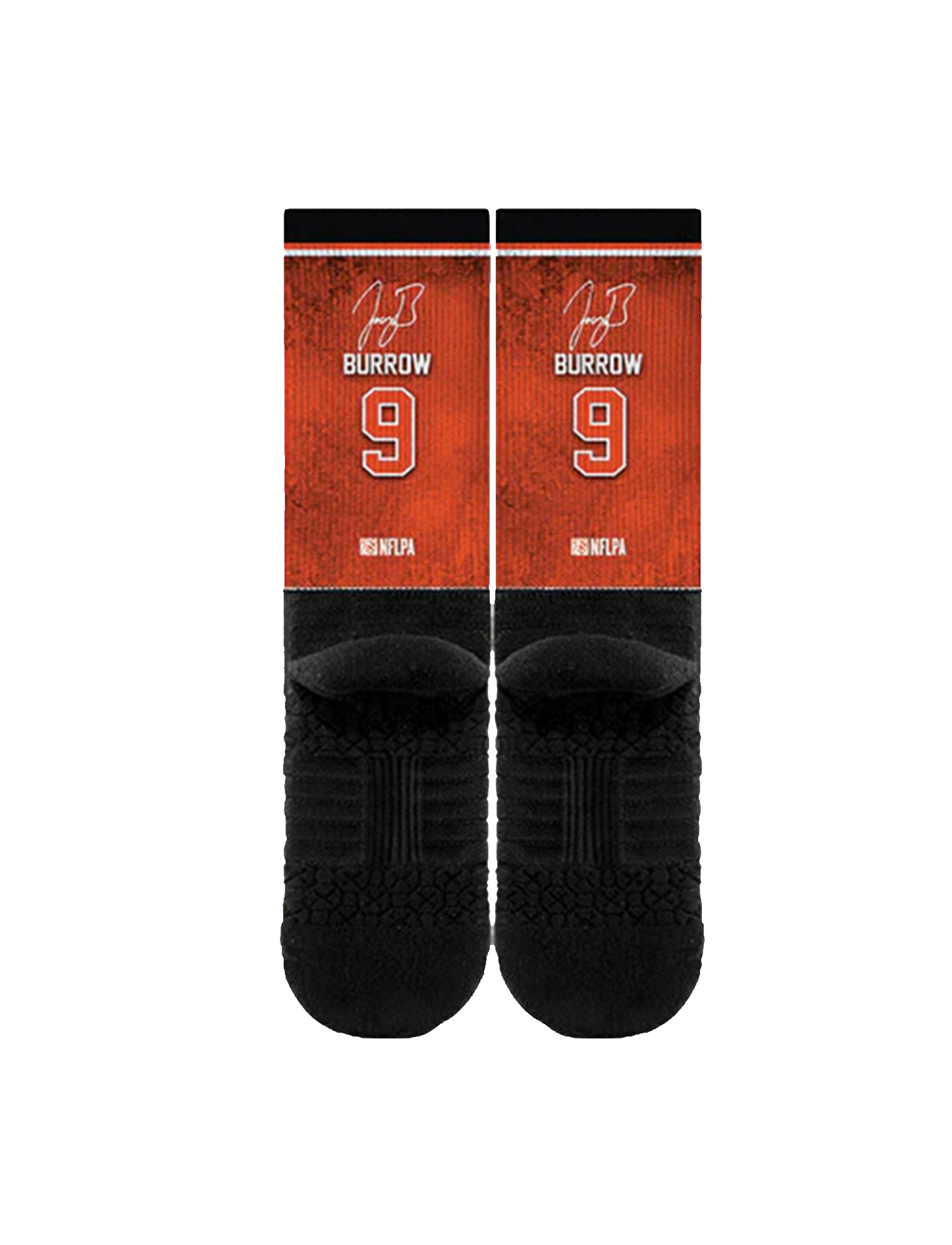 Joe Burrow Cincinnati Bengals Strideline NFL Profile Premium Sub Crew Socks