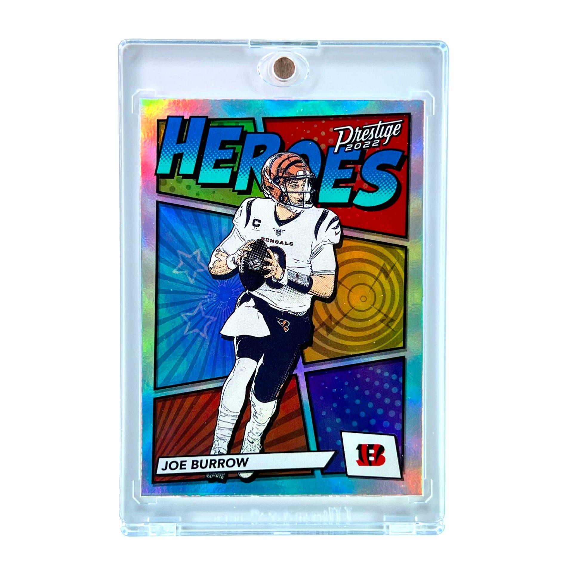 Joe Burrow Cincinnati Bengals Panini NFL 22 Prestige Heroes Insert Card