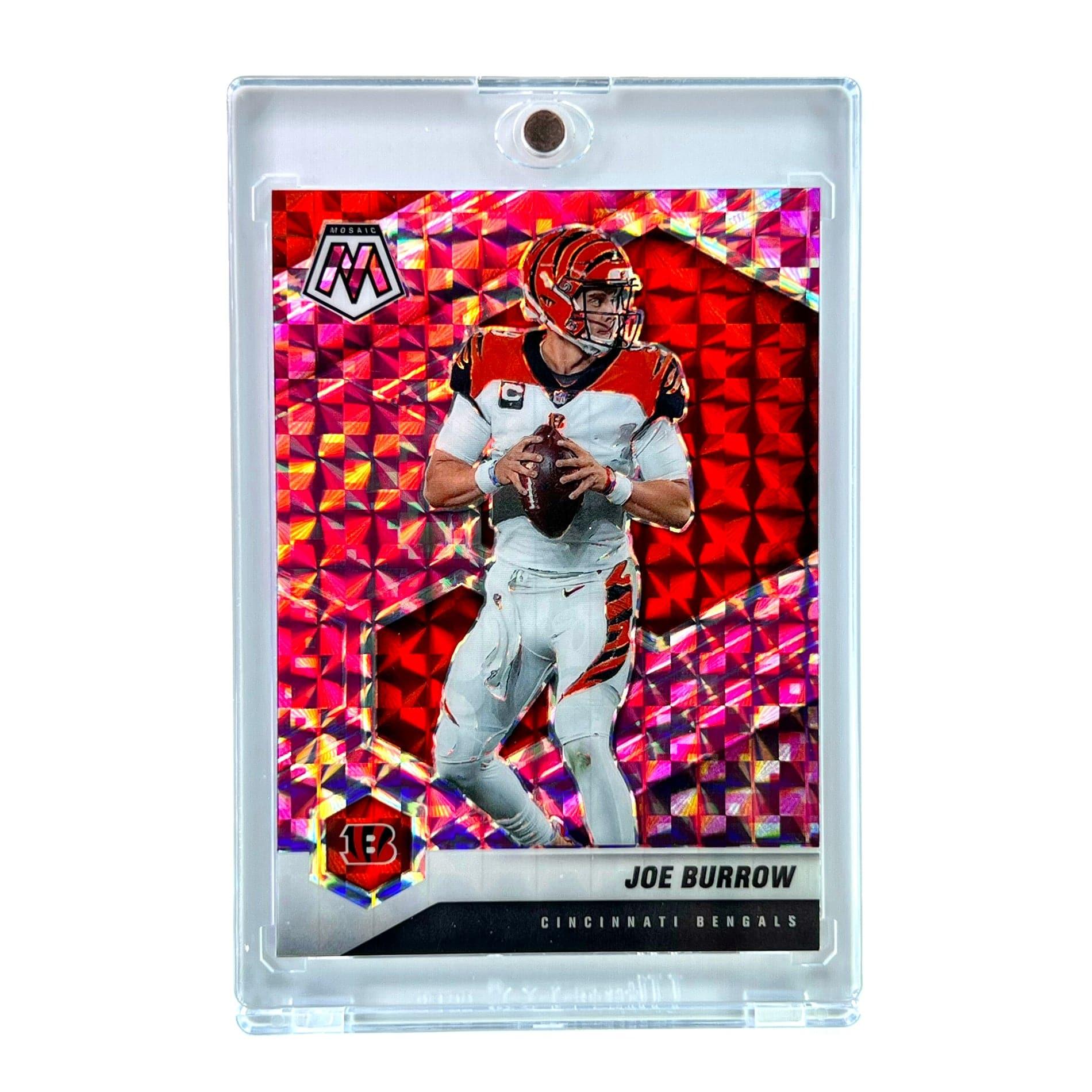 Joe Burrow Cincinnati Bengals Panini NFL 21 Mosaic Pink Parallel Card