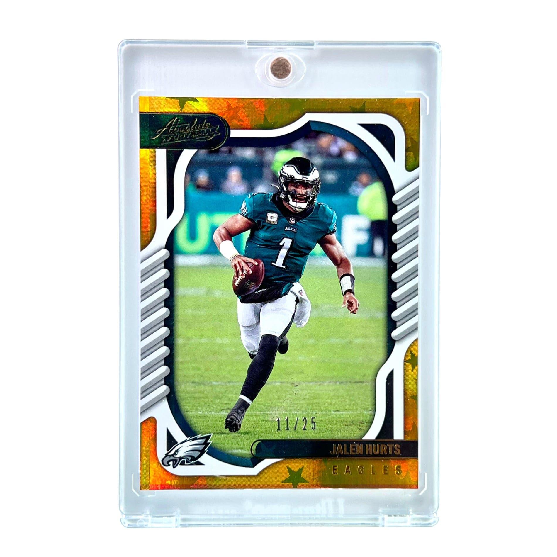 Jalen Hurts Philadelphia Eagles Panini NFL 22 Absolute Gold Stars /25 Card