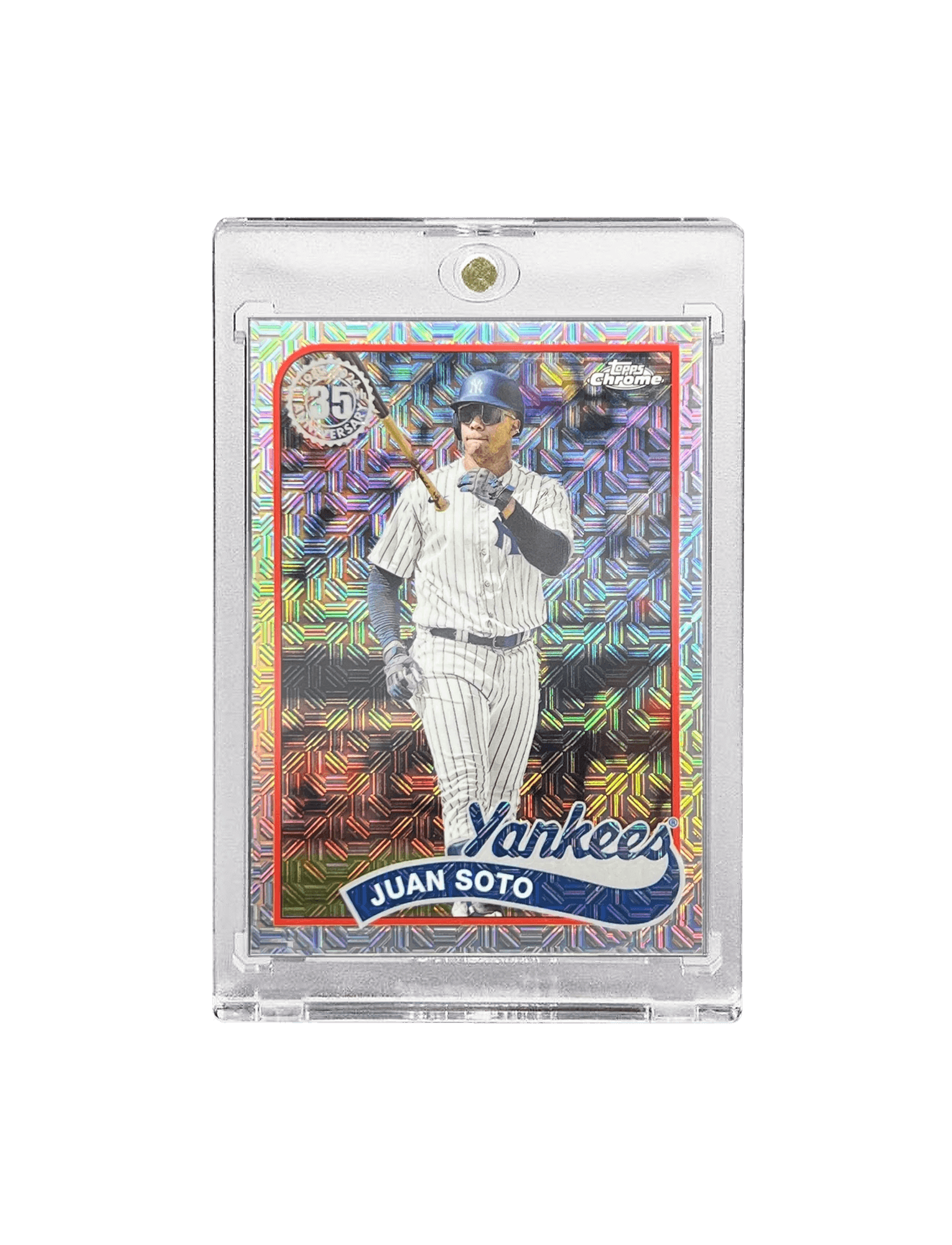 Juan Soto New York Yankees Topps MLB Chrome 24 Silver Mojo Card