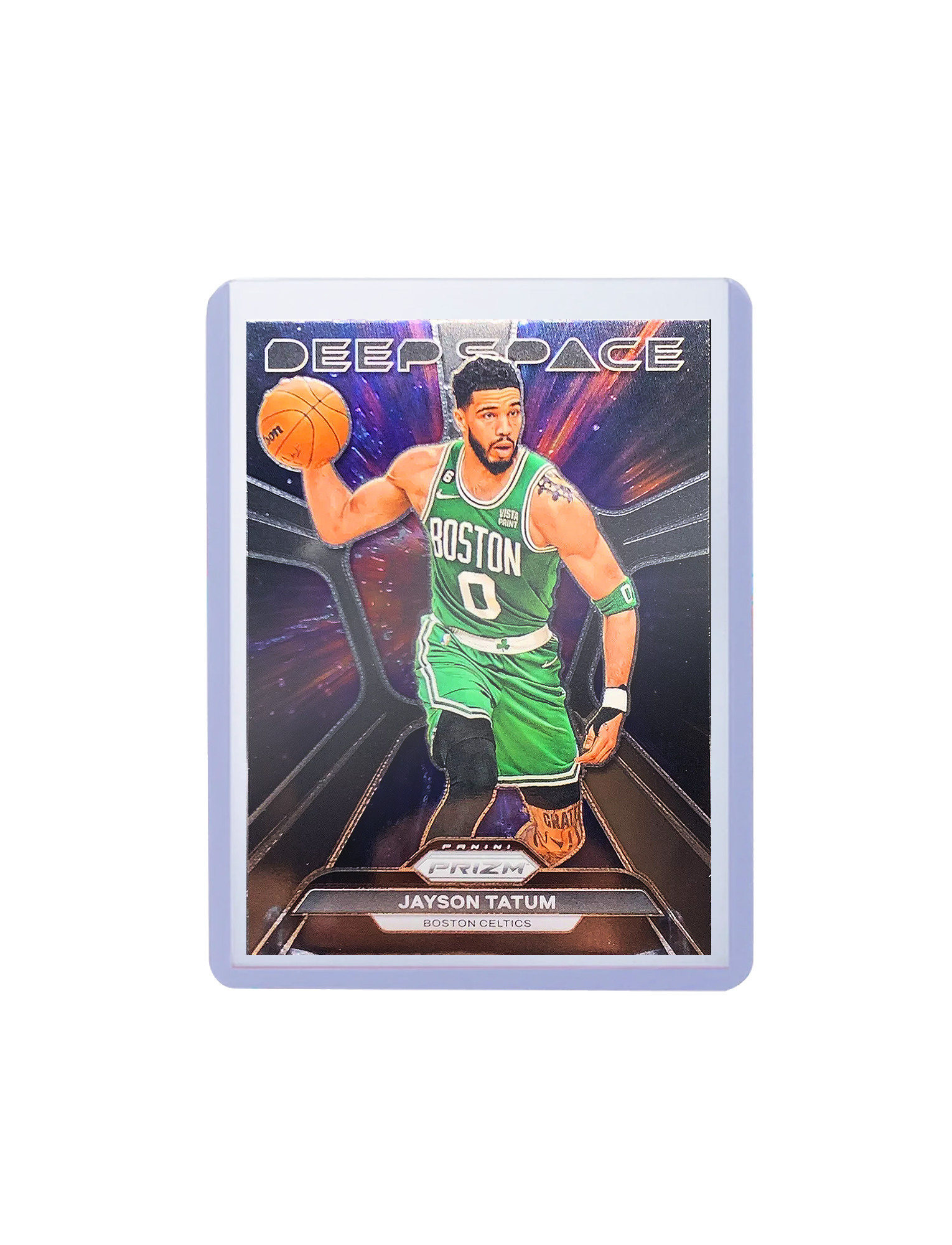 Jayson Tatum Boston Celtics Panini NBA Prizm Deep Space Insert Card