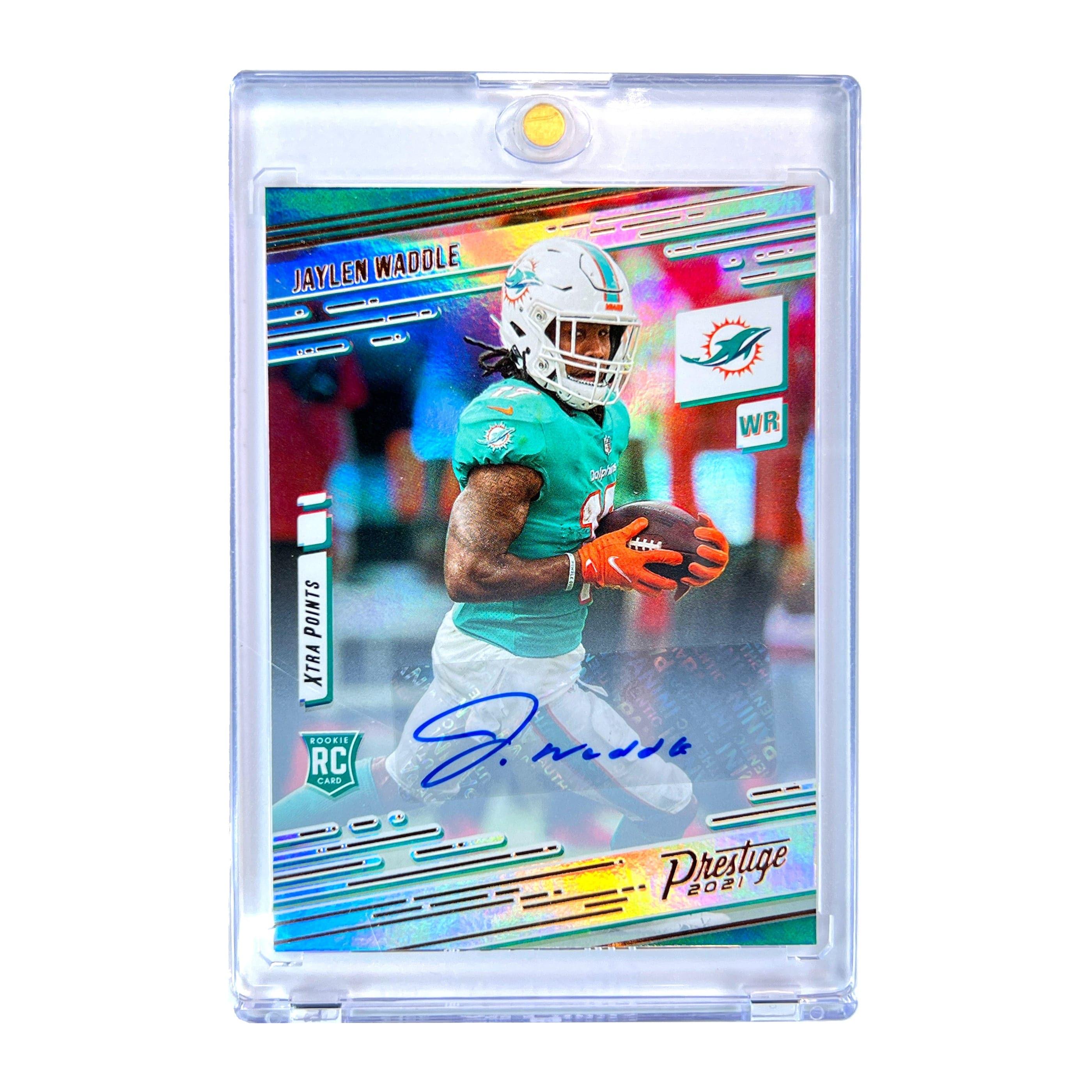 Jaylen Waddle Miami Dolphins Panini NFL 21 Prestige Xtra Rookie Auto Card