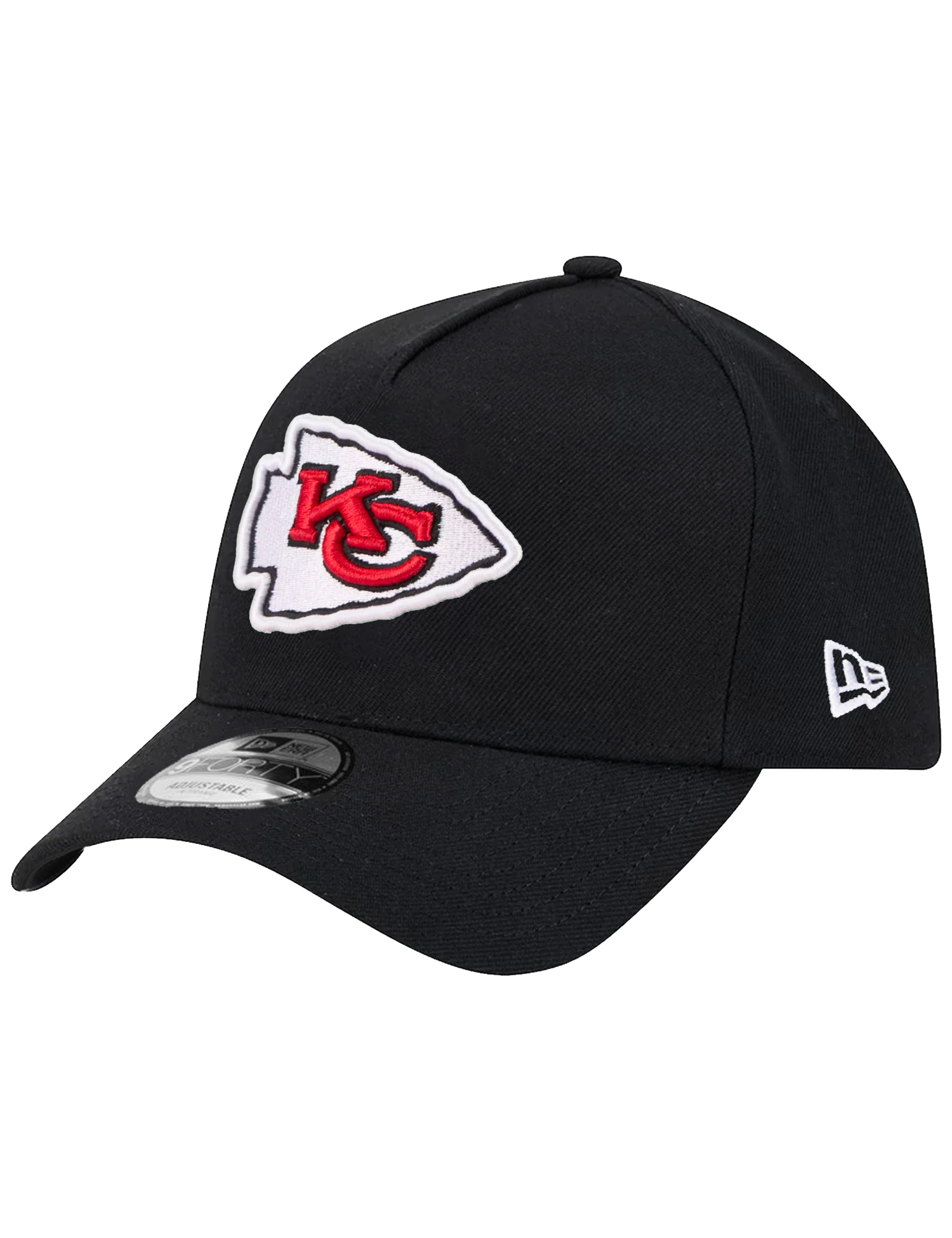 Kansas City Chiefs New Era NFL Team 9FORTY A-Frame Snapback Hat - Black