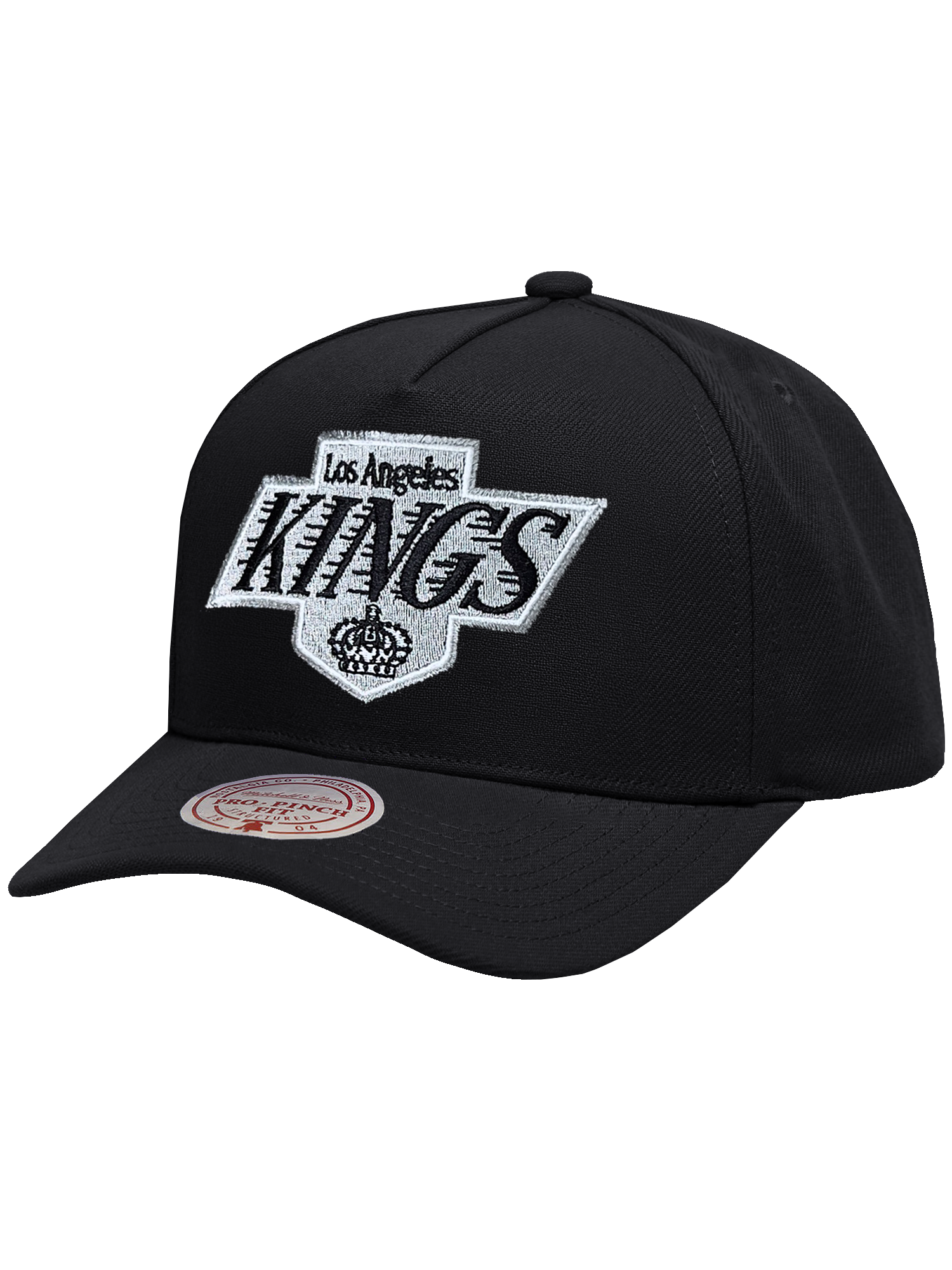 Los Angeles Kings Mitchell & Ness NHL Team Pro Pinch Snapback Hat - Black