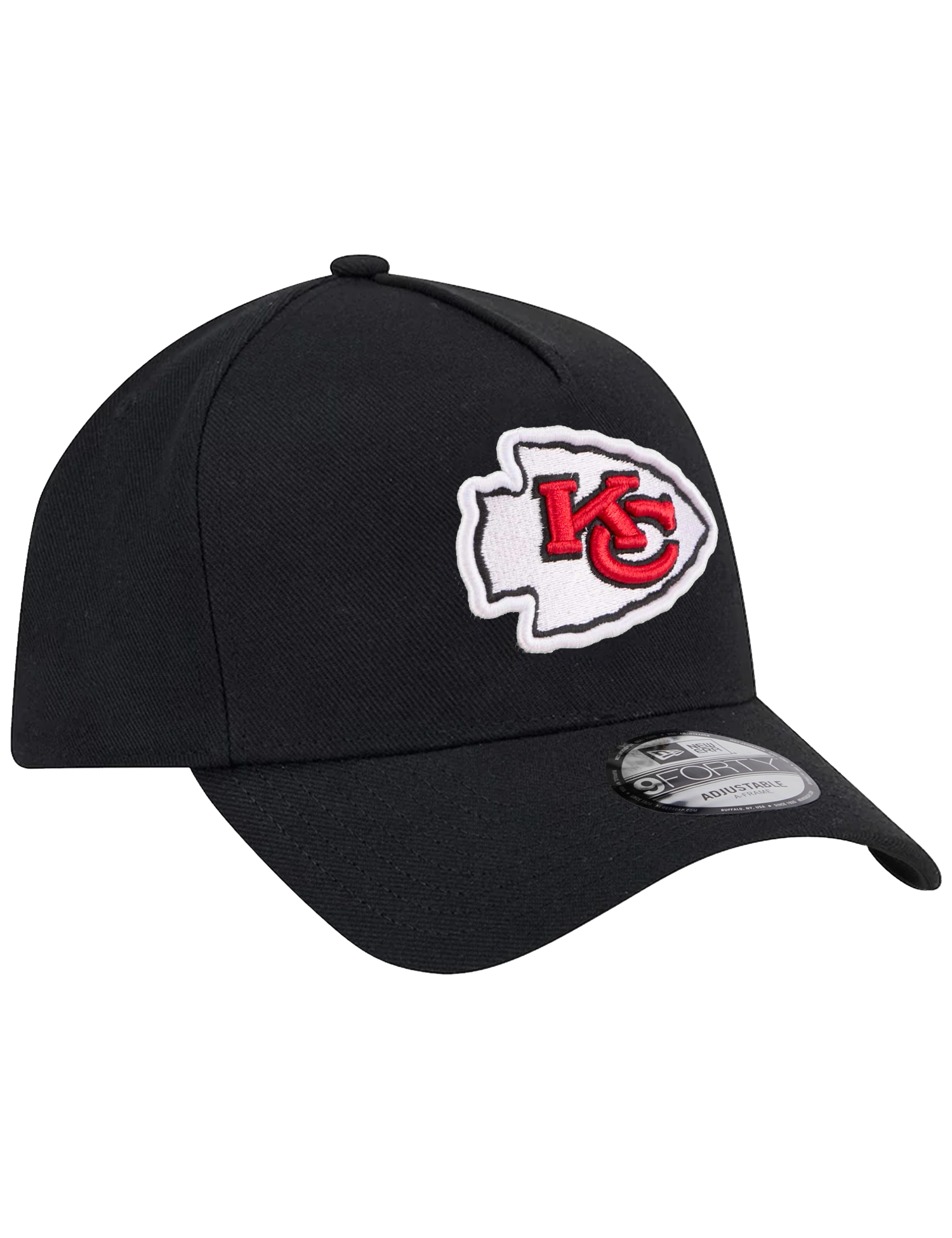 Kansas City Chiefs New Era NFL Team 9FORTY A-Frame Snapback Hat - Black