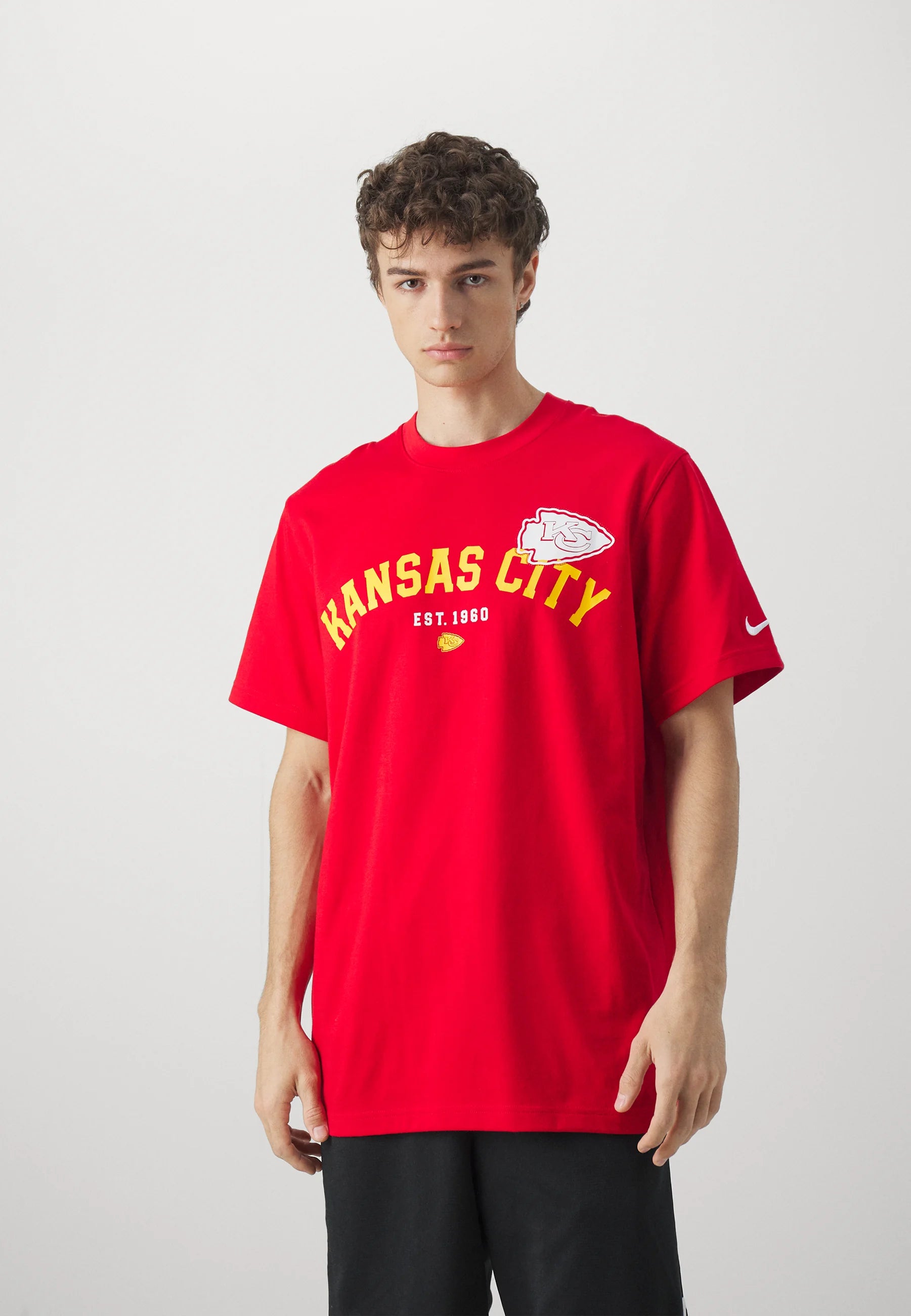 Kansas City Chiefs Nike NFL Rewind Oversized Heavyweight T-Shirt - Red