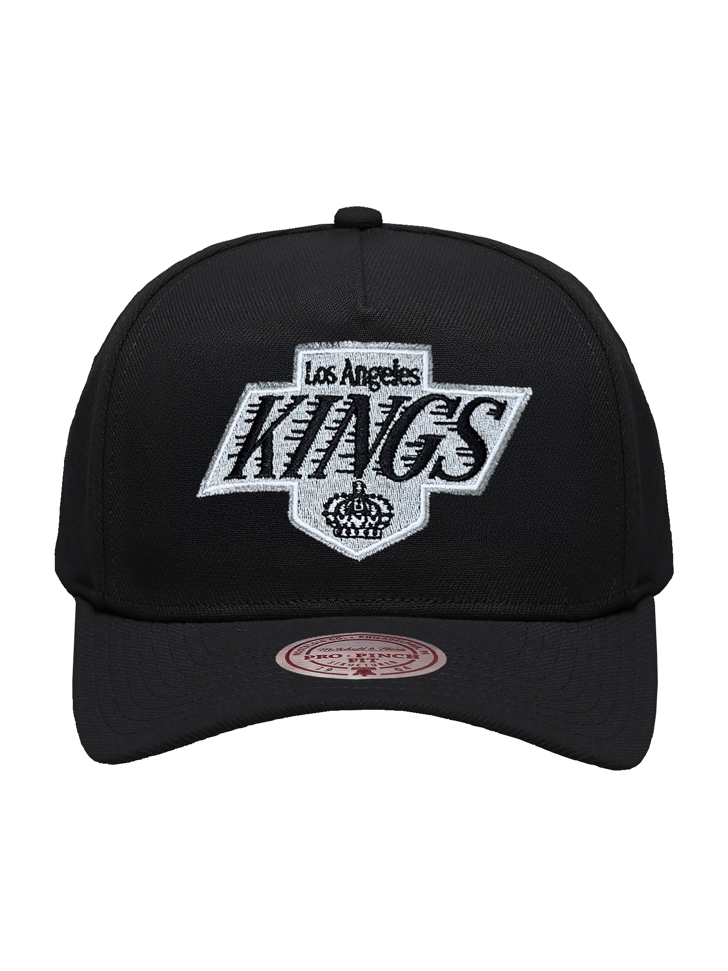 Los Angeles Kings Mitchell & Ness NHL Team Pro Pinch Snapback Hat - Black