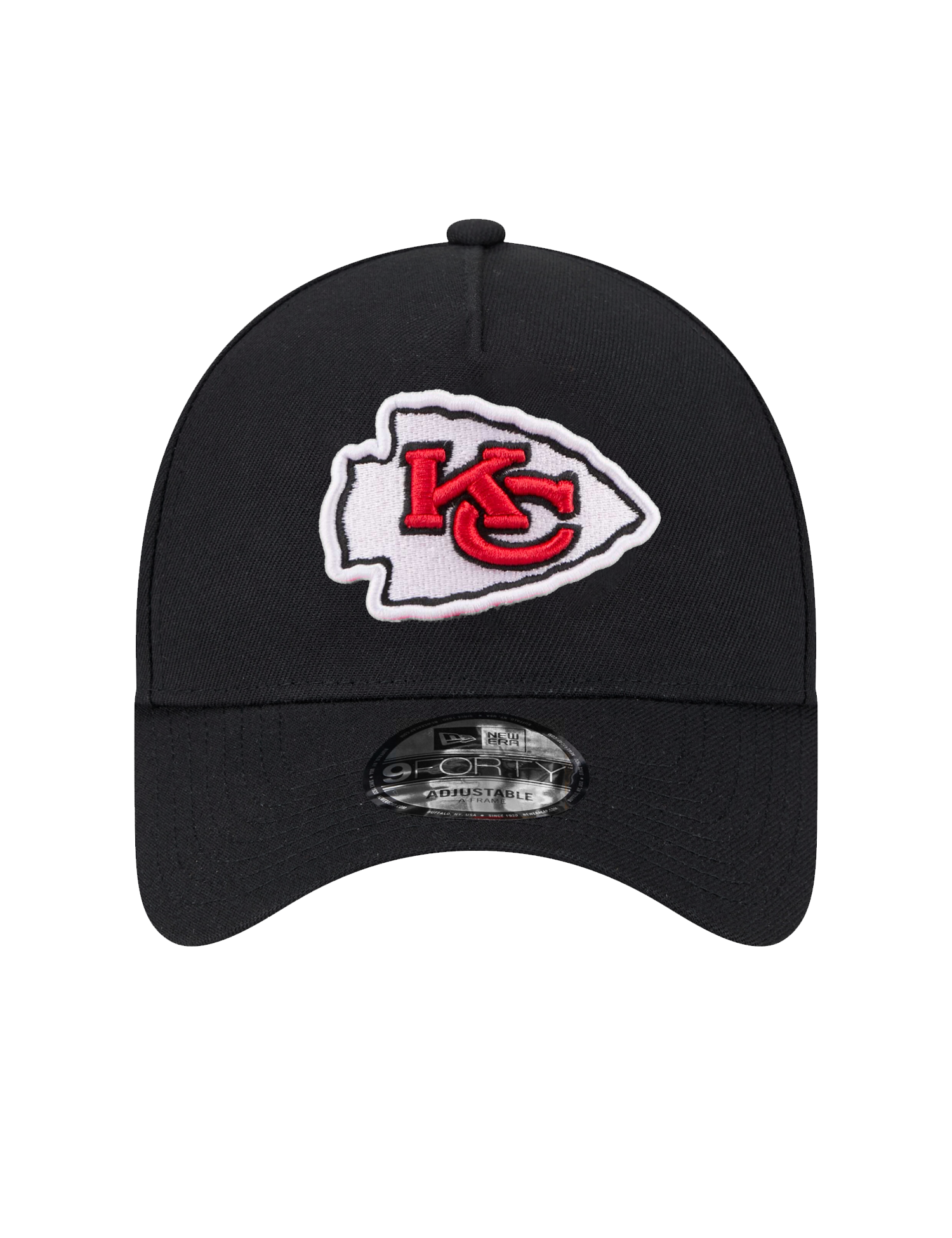 Kansas City Chiefs New Era NFL Team 9FORTY A-Frame Snapback Hat - Black