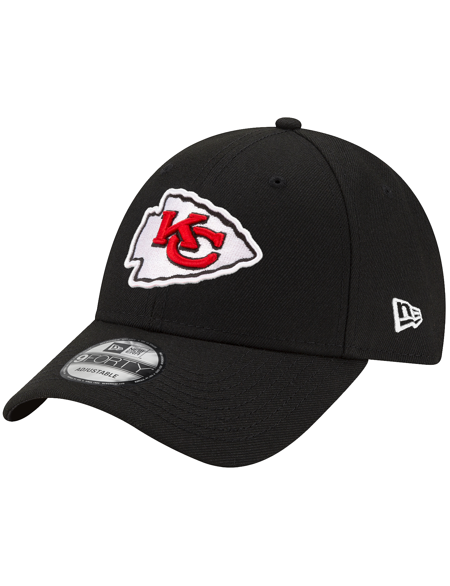 Kansas City Chiefs New Era NFL Team 9FORTY Strapback Hat - Black