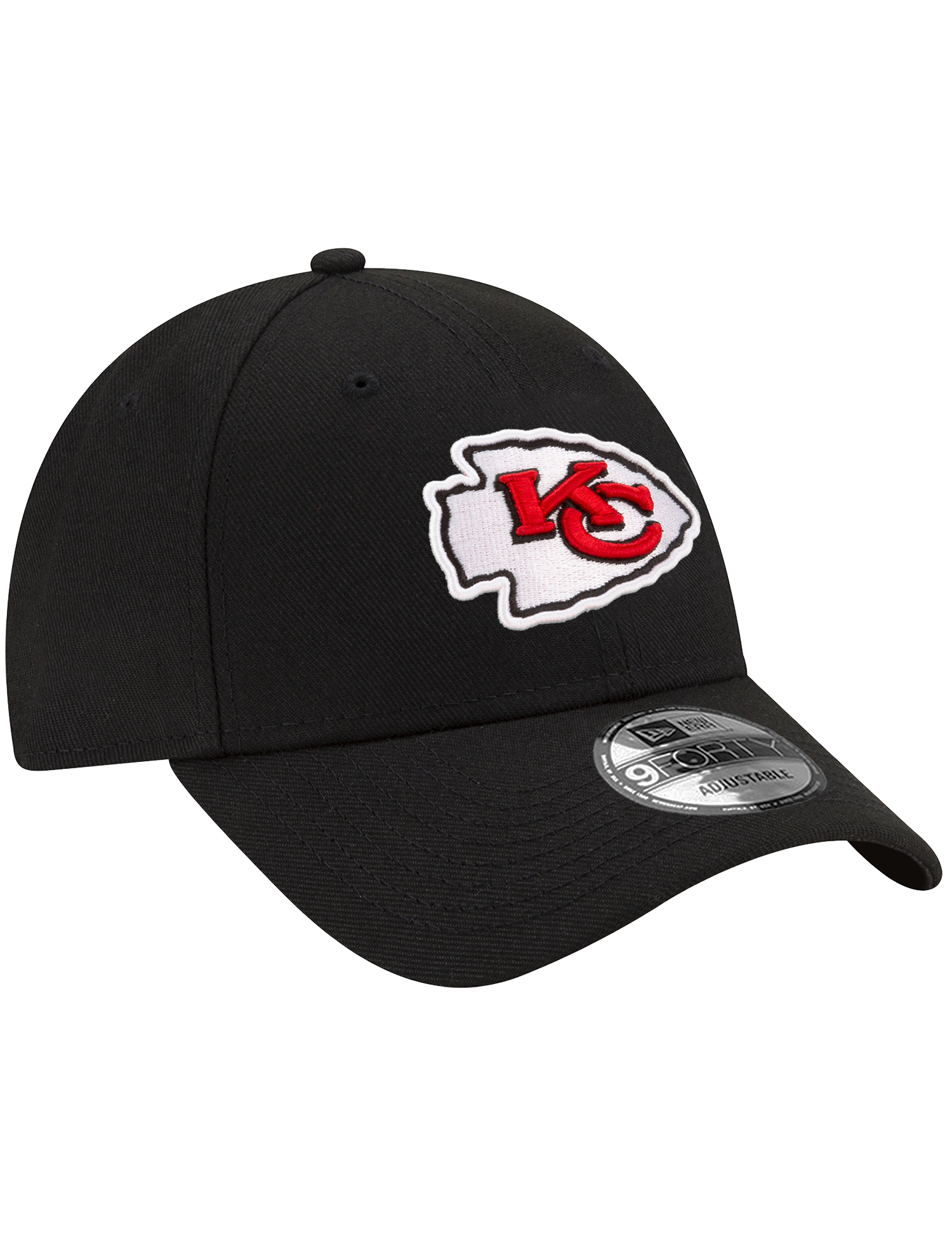 Kansas City Chiefs New Era NFL Team 9FORTY Strapback Hat - Black