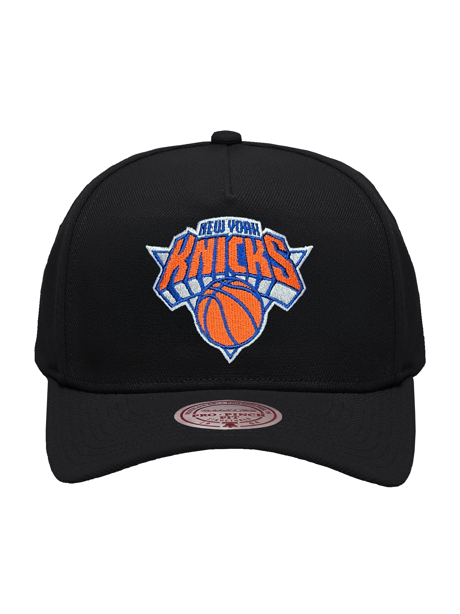 New York Knicks Mitchell & Ness NBA HWC Pro Pinch Snapback Hat - Black