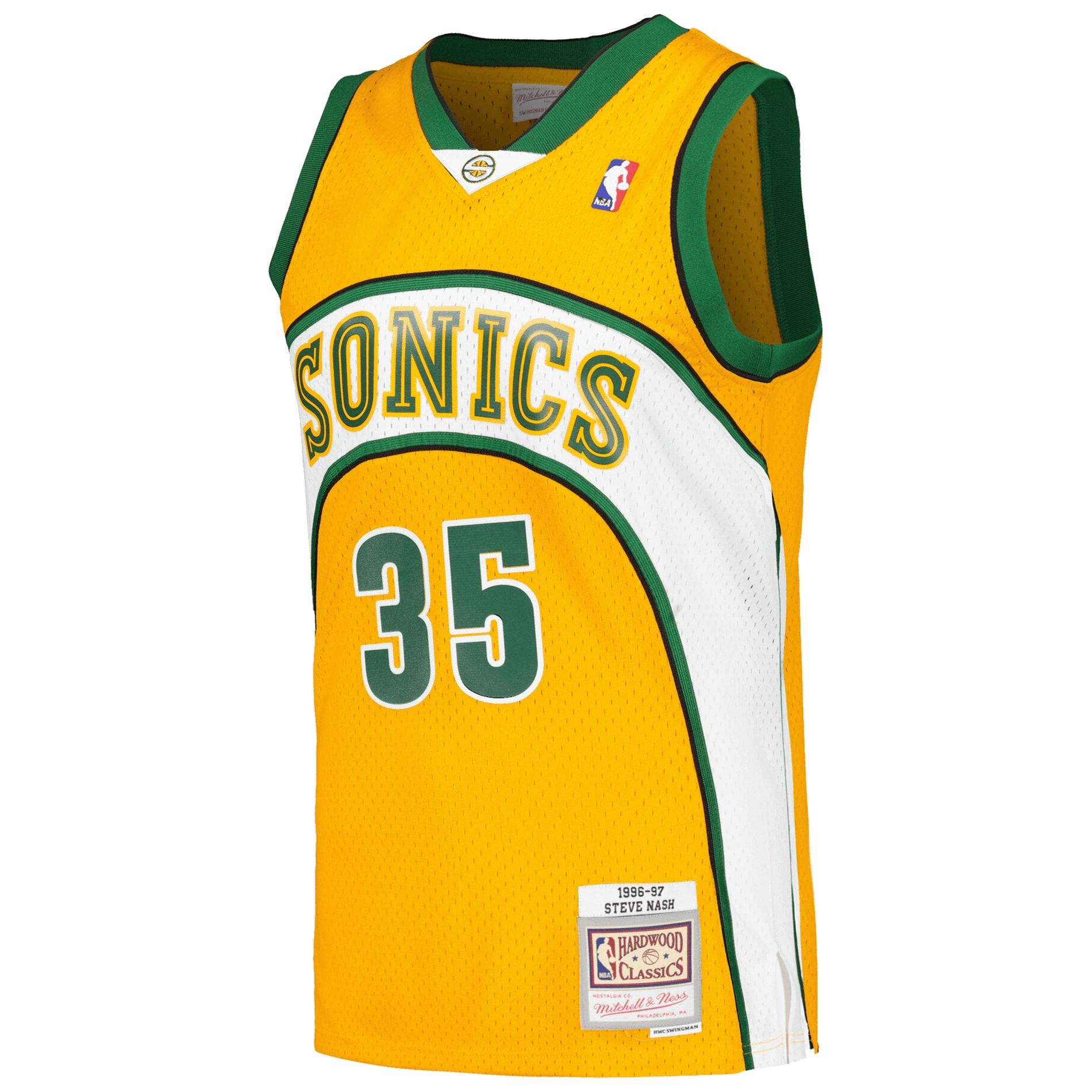 Kevin Durant Seattle Supersonics Mitchell & Ness NBA 07-08 Swingman Jersey - Yellow