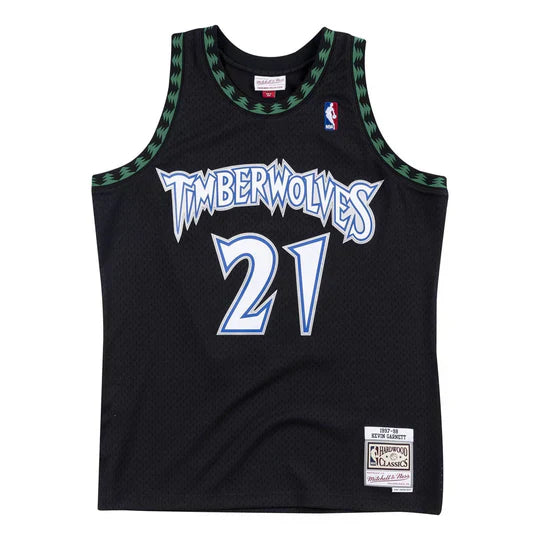 Kevin Garnett Minnesota TImberwolves Mitchell & Ness NBA 97-98 Swingman Jersey - Black