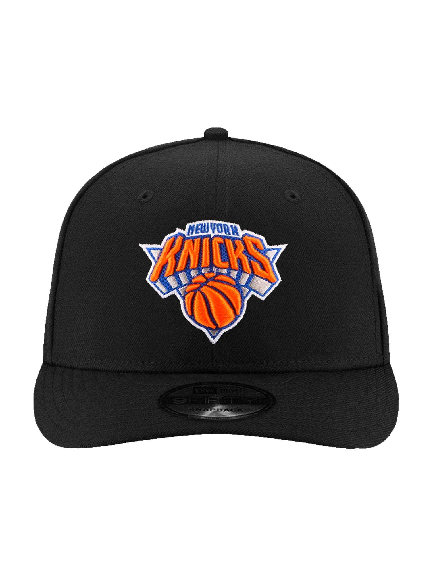 New York Knicks New Era NBA Team 9FIFTY Pre-Curved Snapback Hat - Black