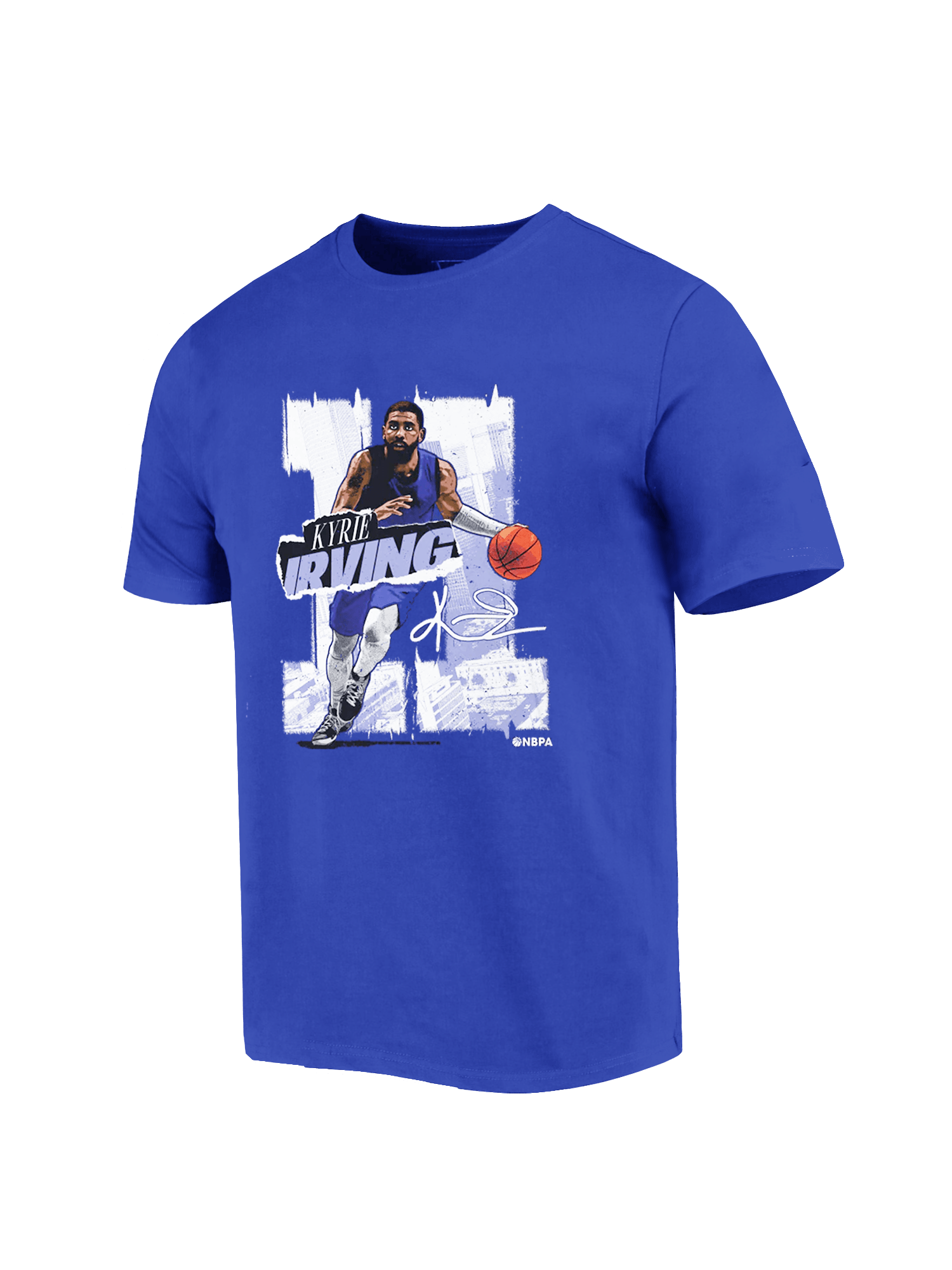 Kyrie Irving Dallas Mavericks 500 Level NBA Rough T-Shirt - Blue