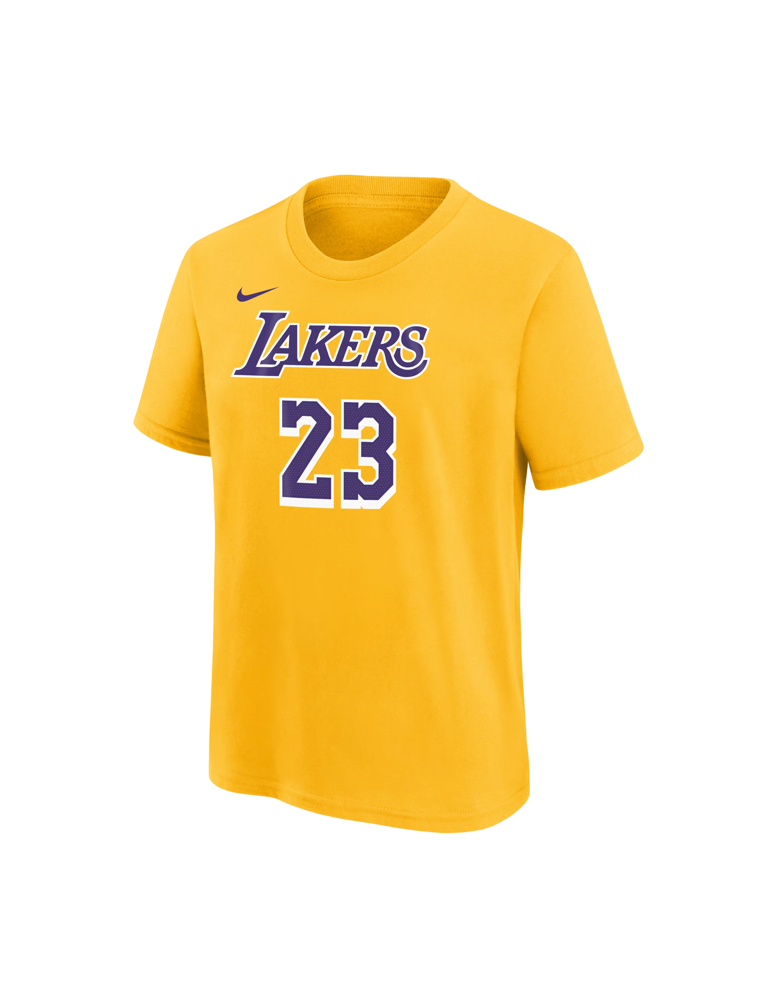 Youths LeBron James Los Angeles Lakers Nike NBA Icon T-Shirt - Yellow