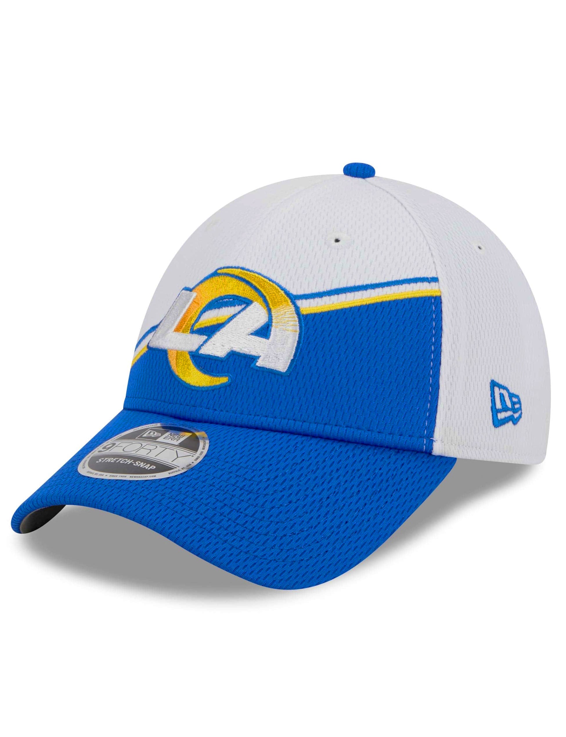 Los Angeles Rams New Era NFL 23 Sideline 9FORTY Stretch-Snap Hat - White