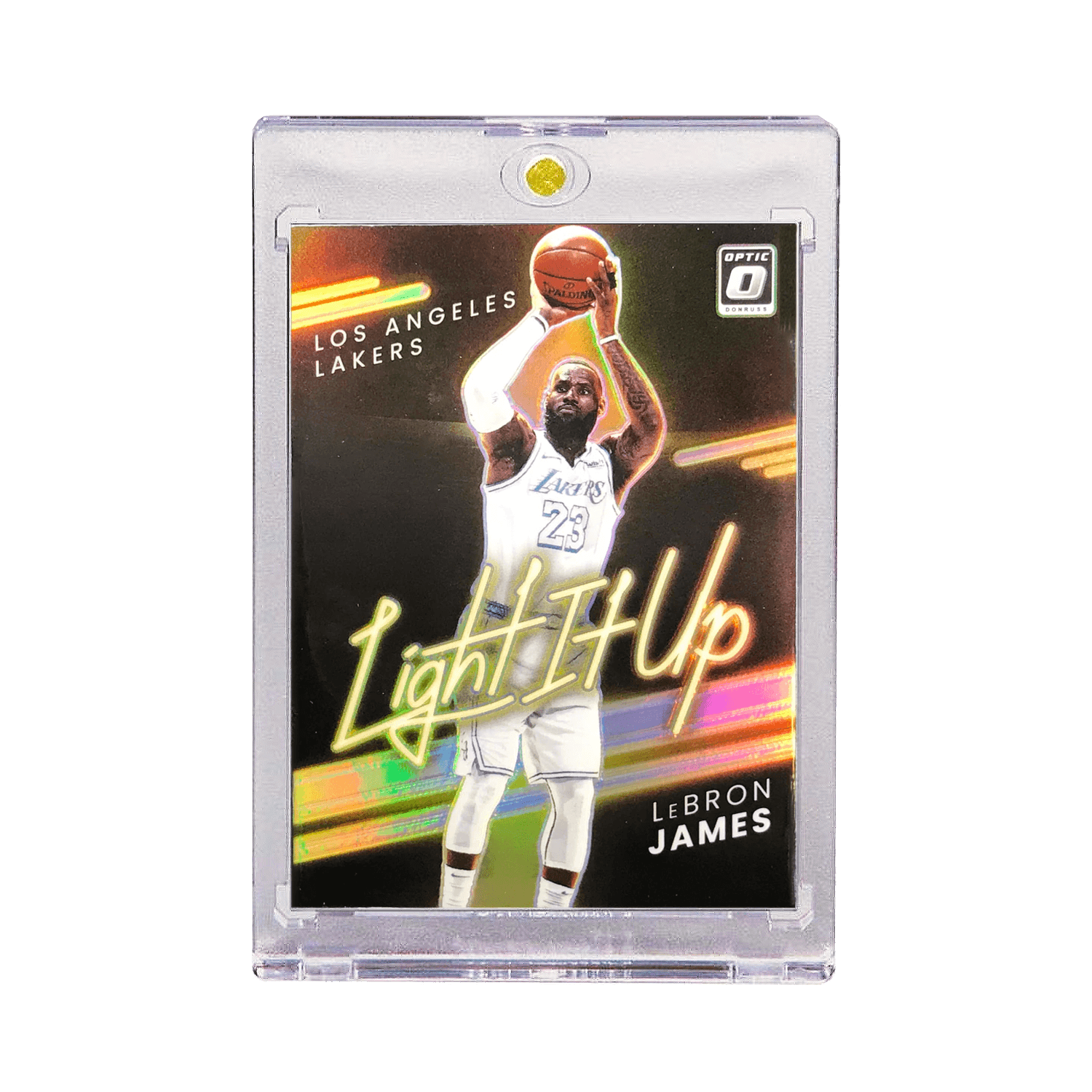 LeBron James Los Angeles Lakers Panini NBA Optic Light It Up Silver Card