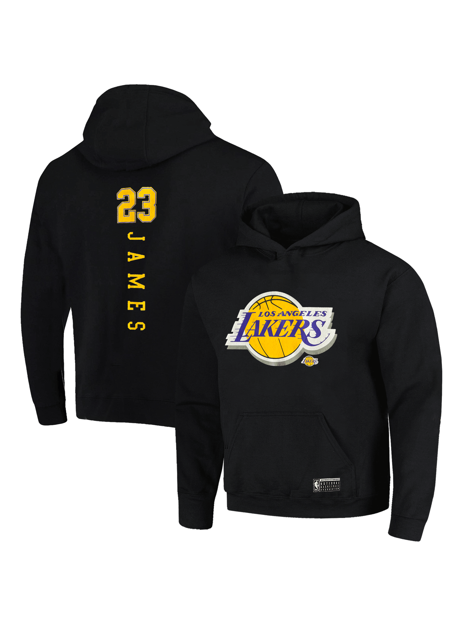 Youths LeBron James Los Angeles Lakers NBA Essentials Hoodie Jumper - Black