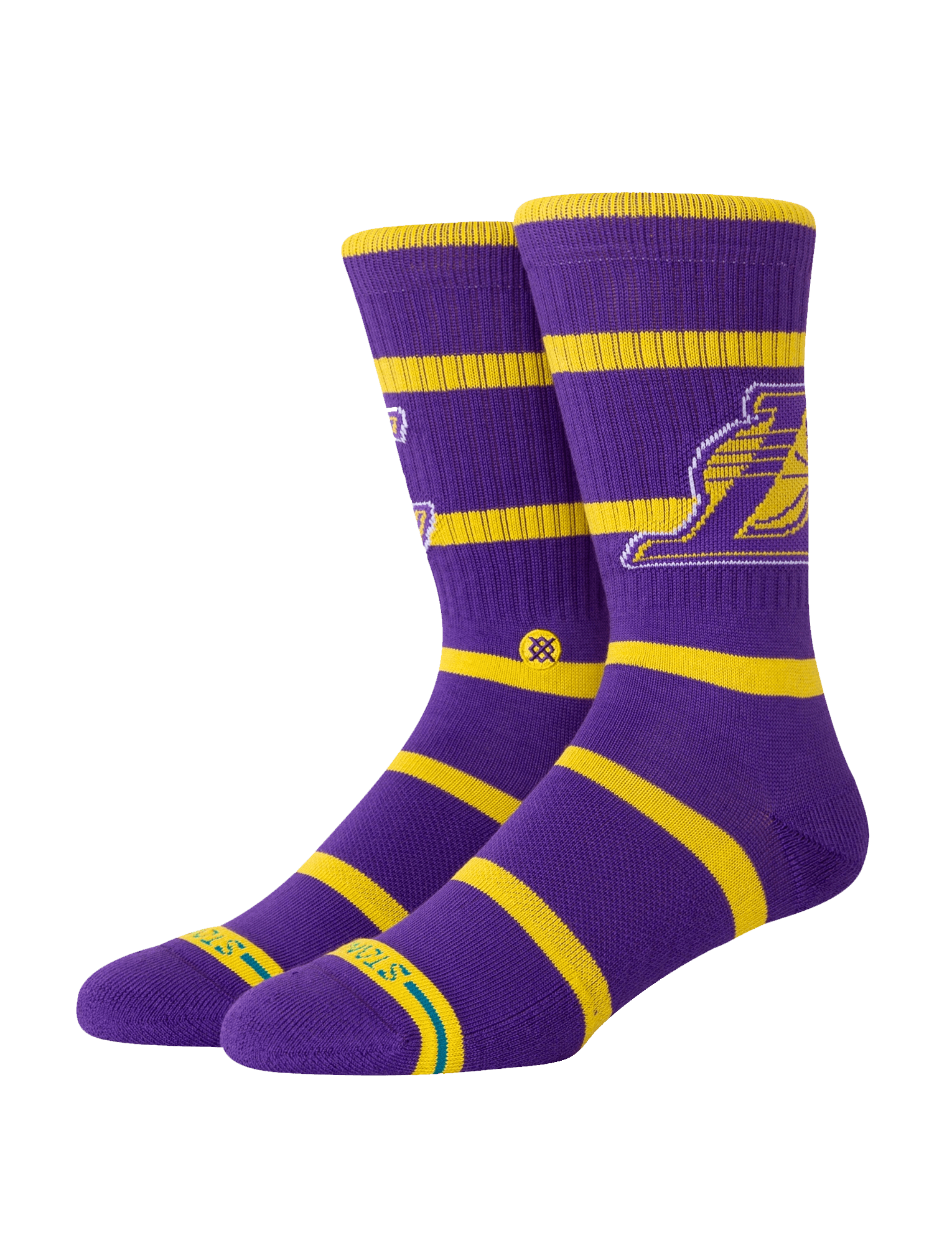 Los Angeles Lakers Stance NBA Team Prep Crew Socks