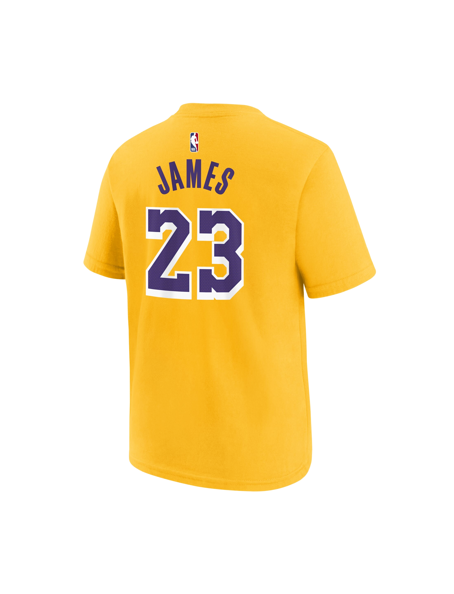 Youths LeBron James Los Angeles Lakers Nike NBA Icon T-Shirt - Yellow