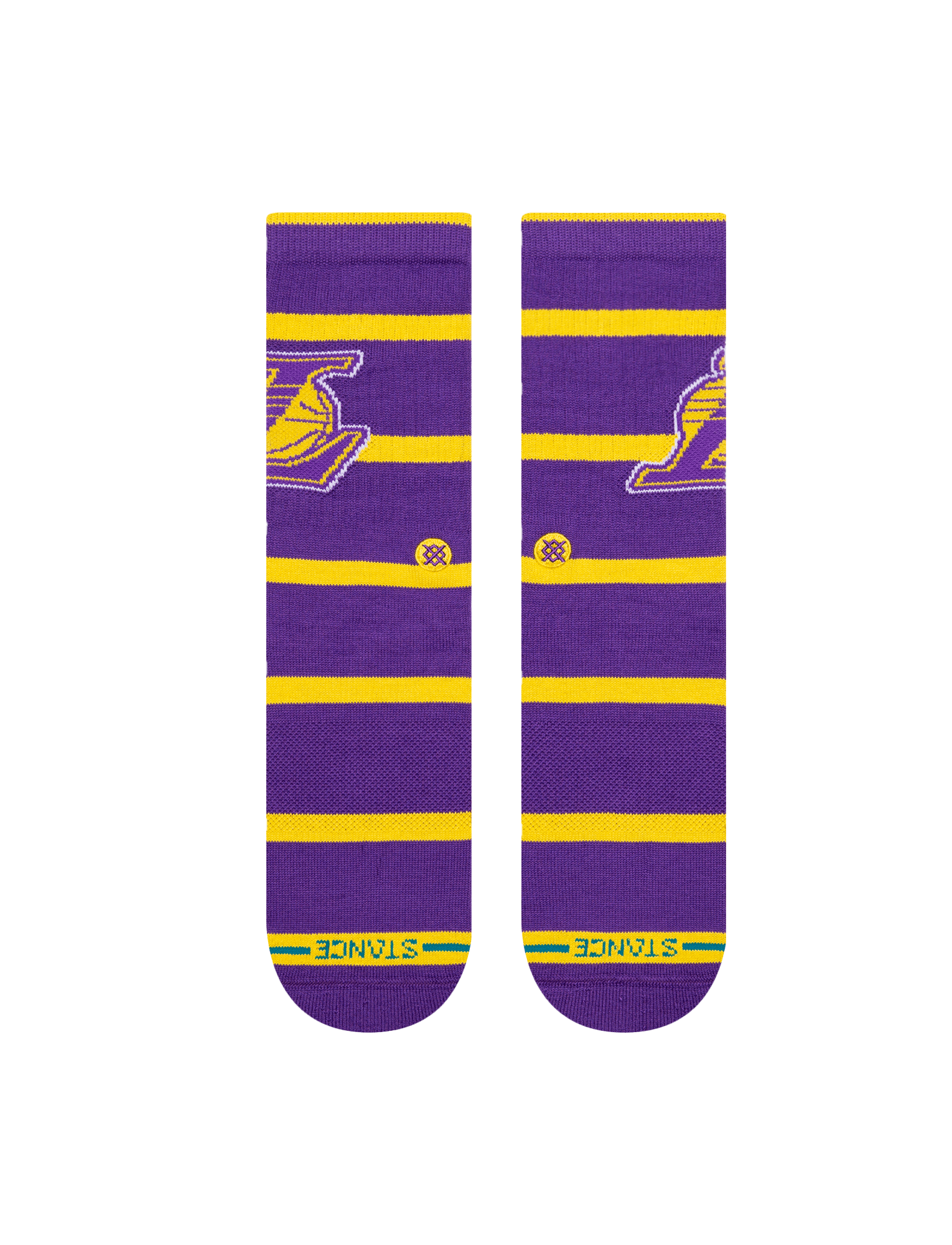 Los Angeles Lakers Stance NBA Team Prep Crew Socks